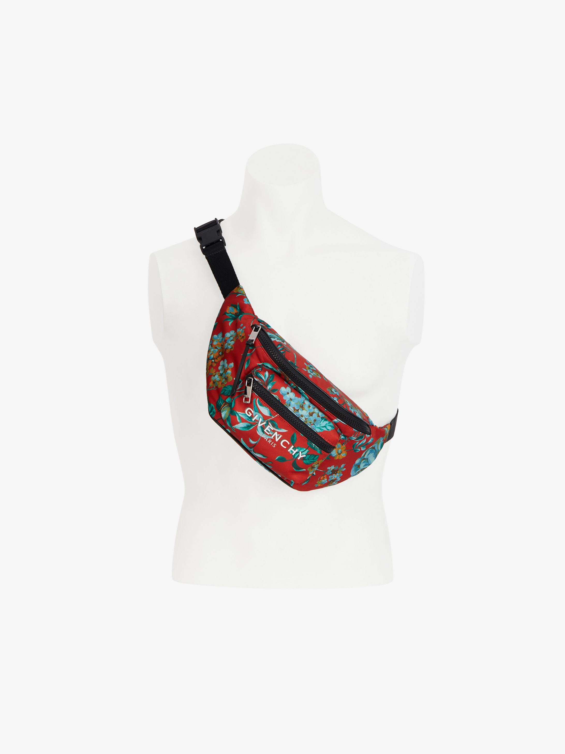 GIVENCHY PARIS bum bag in floral printed nylon