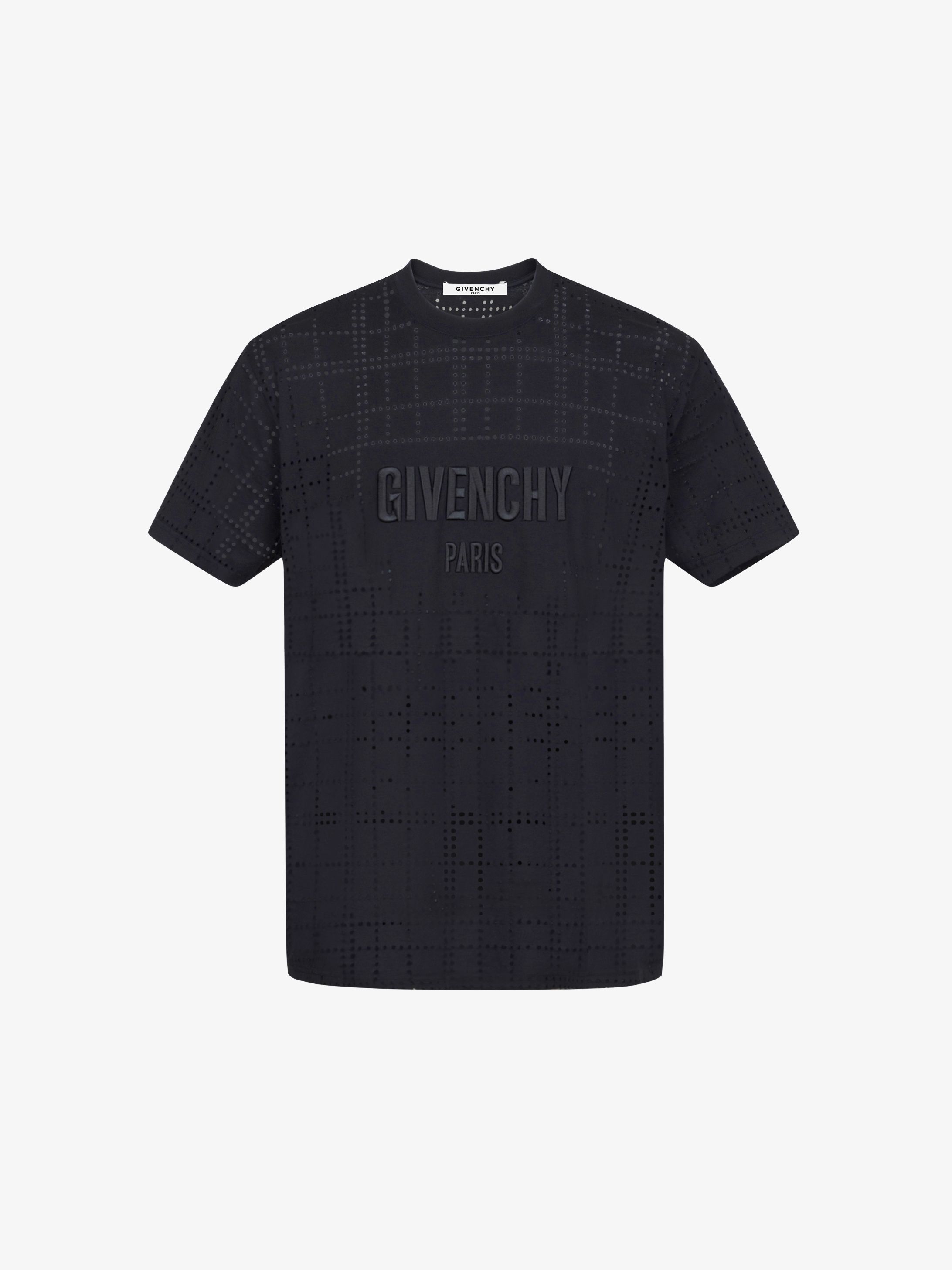 Broderie Anglaise Effect Givenchy Paris T Shirt - 