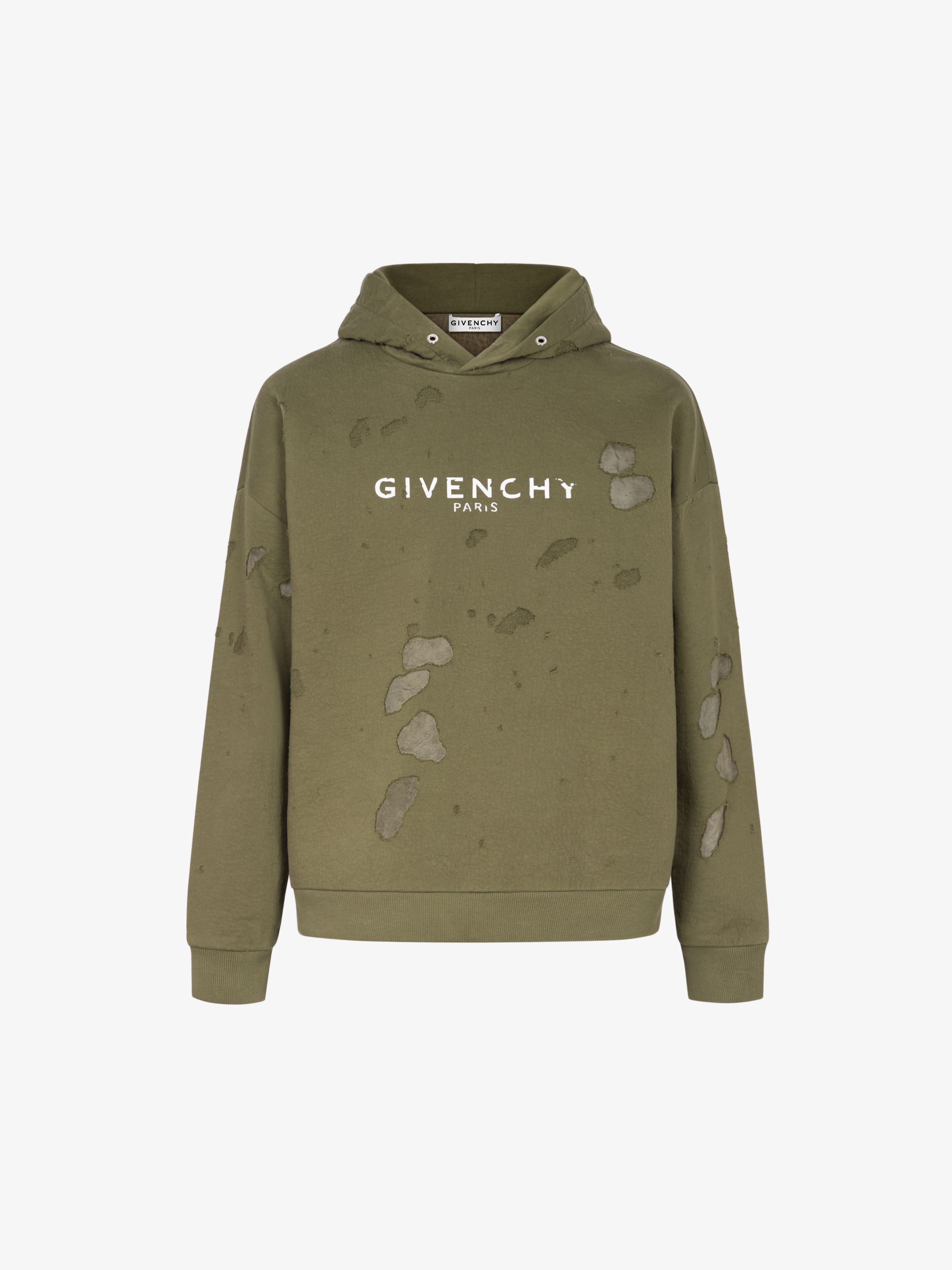 Sweatshirt à capuche destroyed GIVENCHY