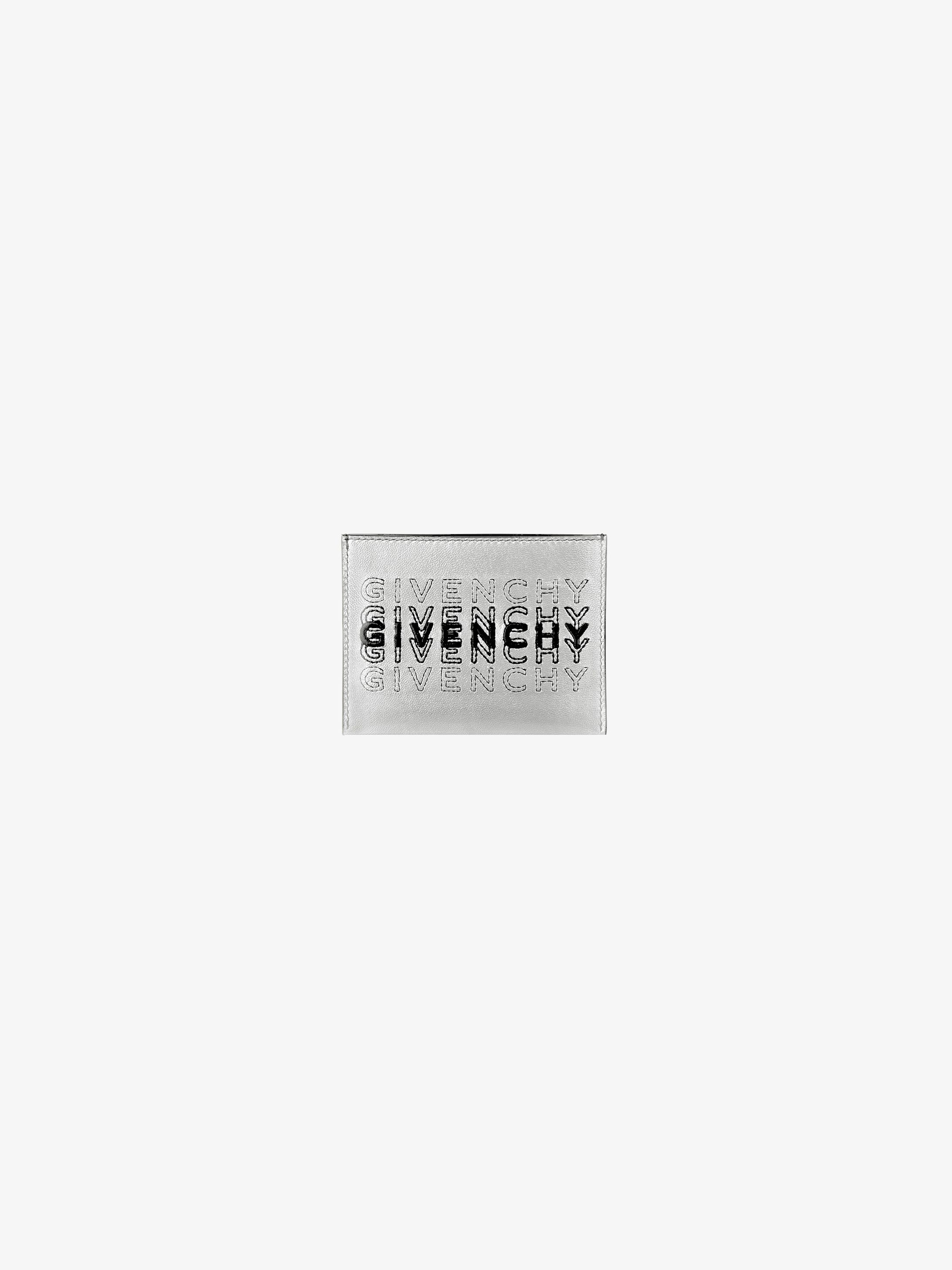 GIVENCHY shading card holder in leather