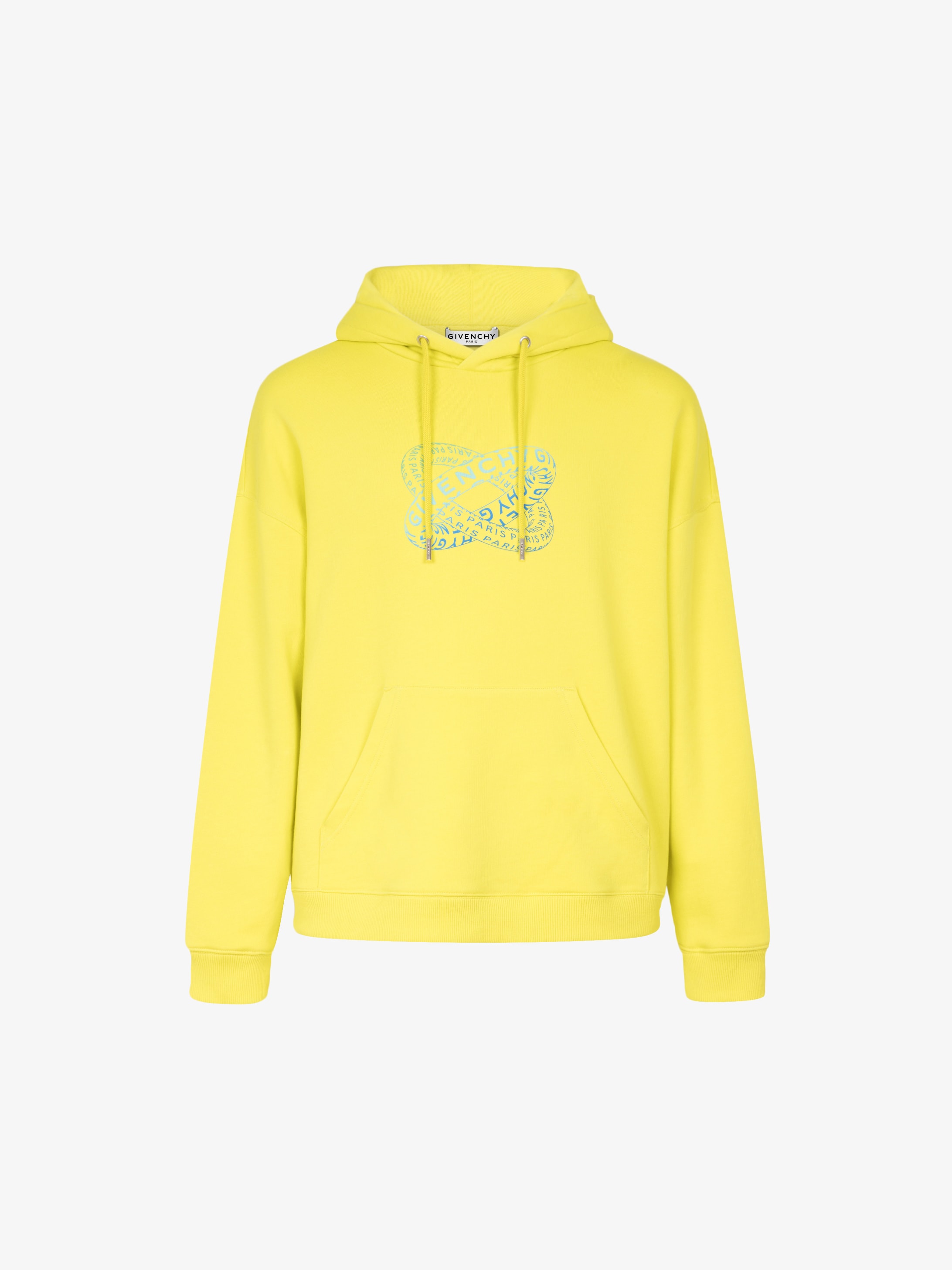 Sweatshirt à capuche imprimé Anneaux GIVENCHY