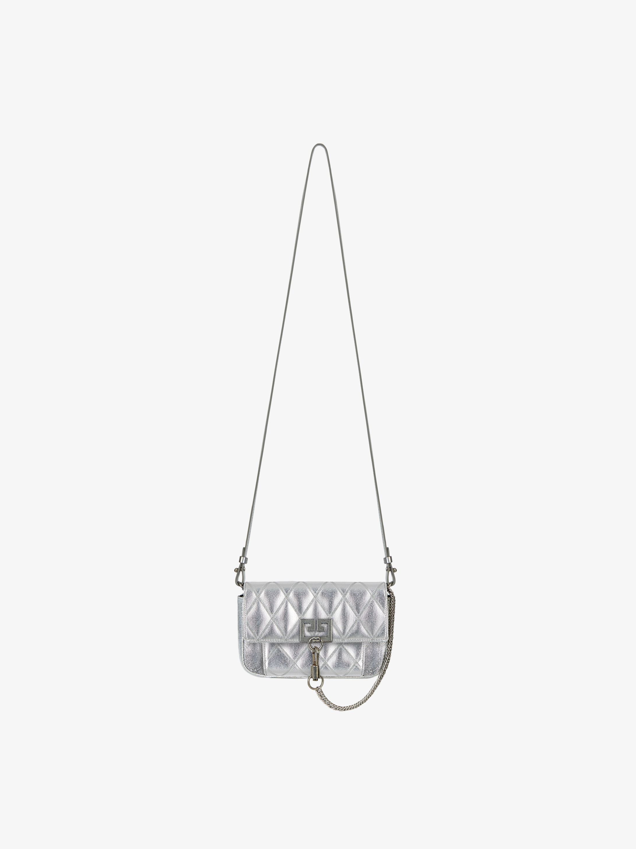 Mini Pocket bag in diamond quilted leather