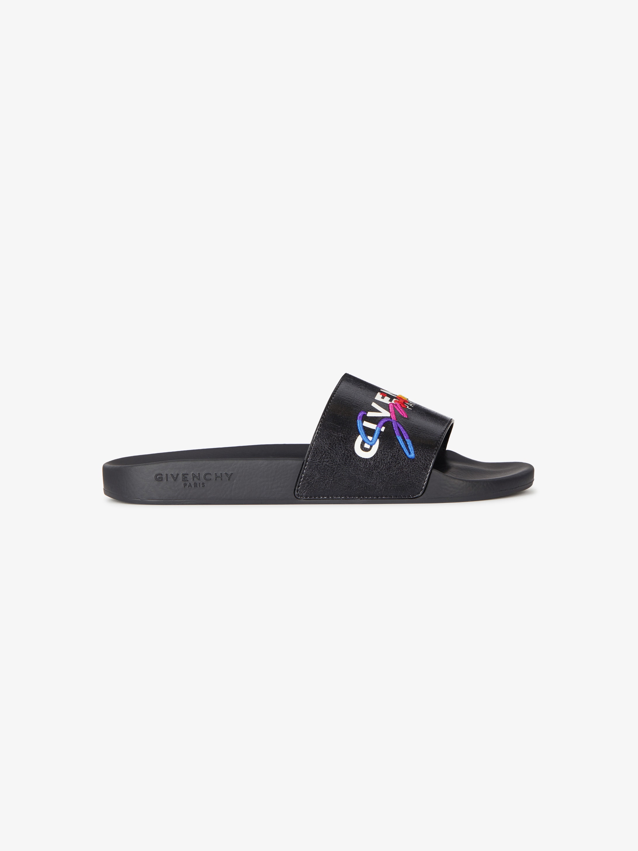 Sandales en toile enduite GIVENCHY signature