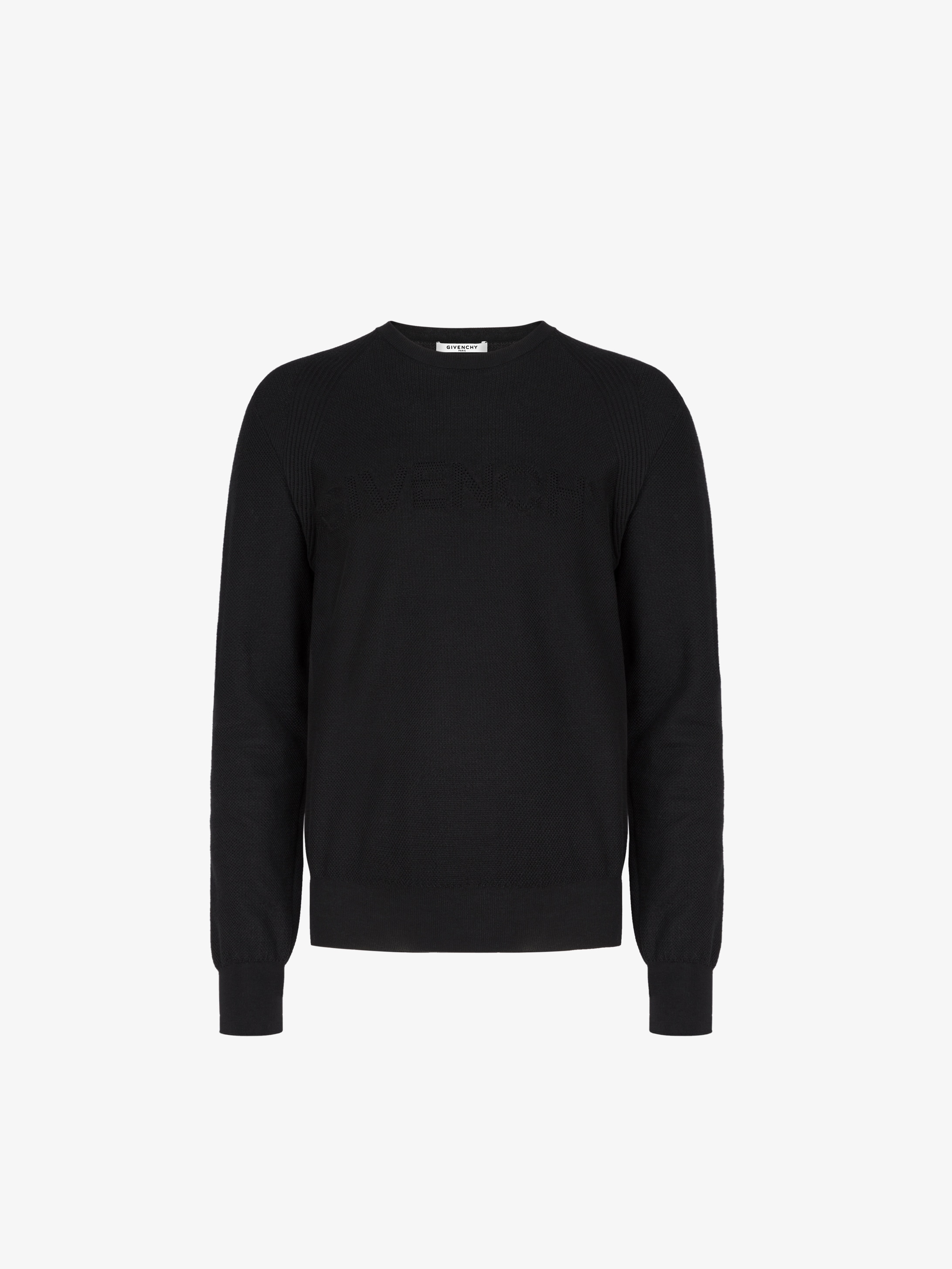 GIVENCHY signature perforated sweater in cotton