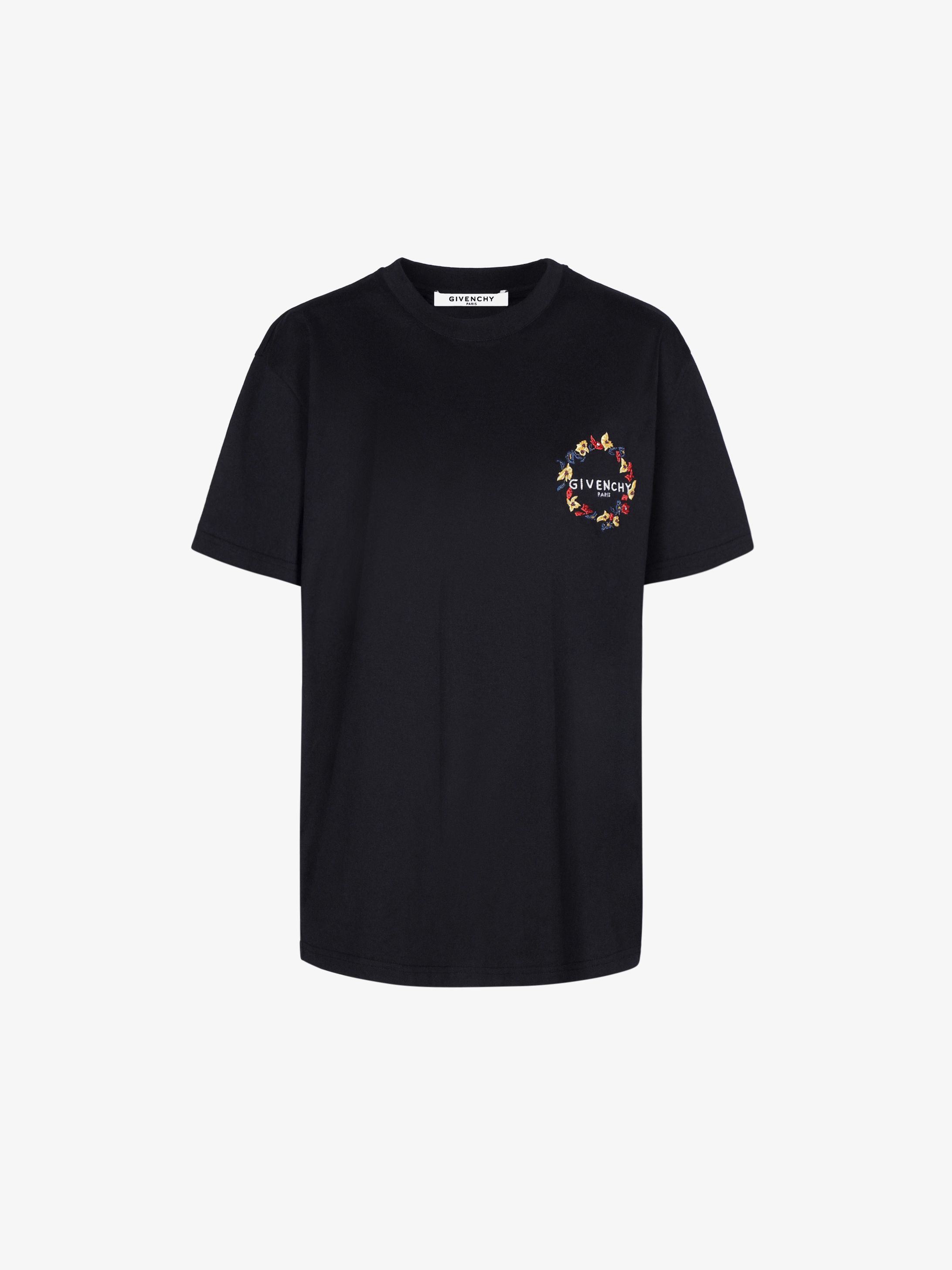 GIVENCHY PARIS floral oversized t-shirt