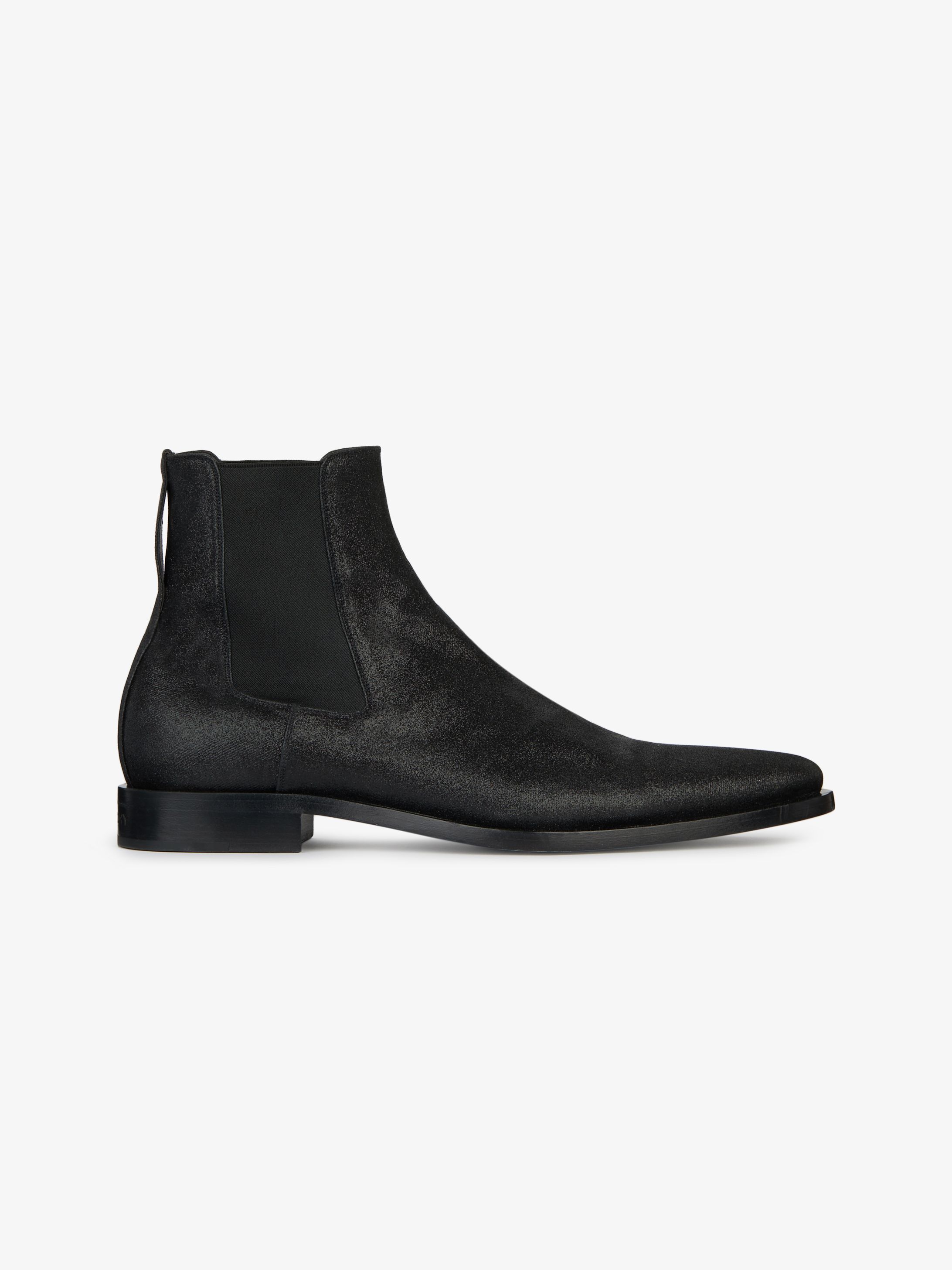 Dallas chelsea boots in glitter effect canvas