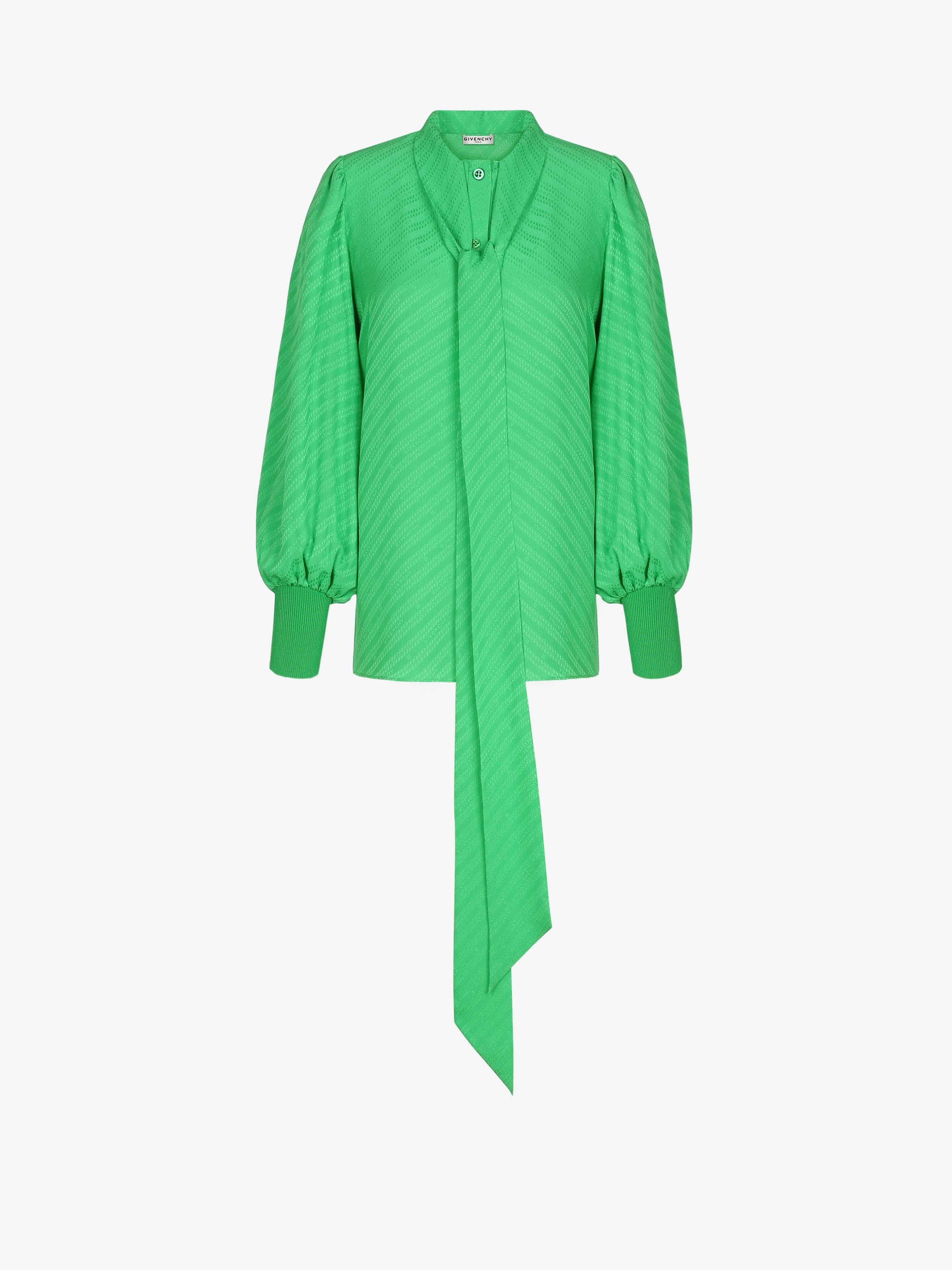 GIVENCHY chain shirt with scarf collar