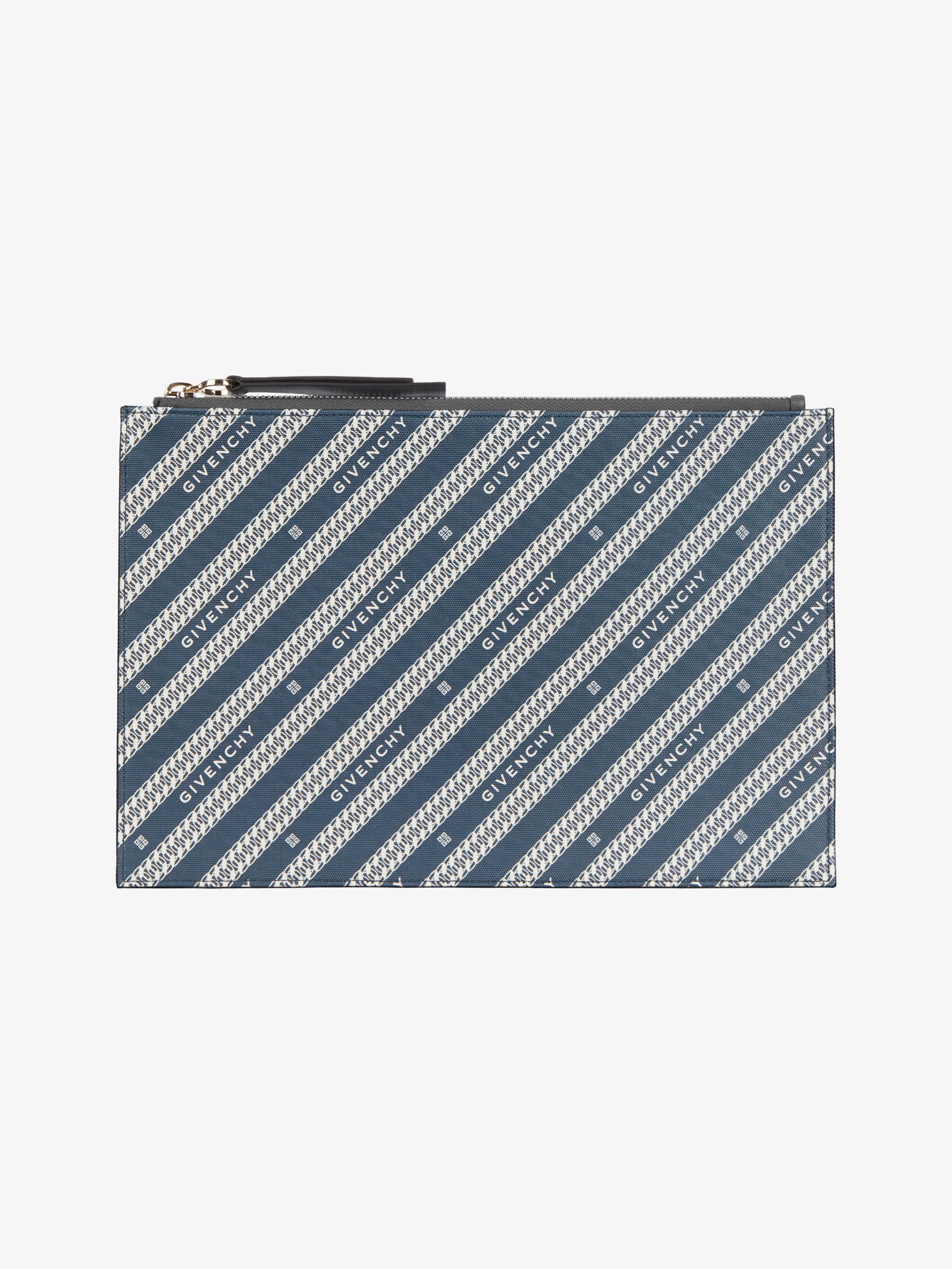 Bond medium pouch in GIVENCHY chain coated canvas