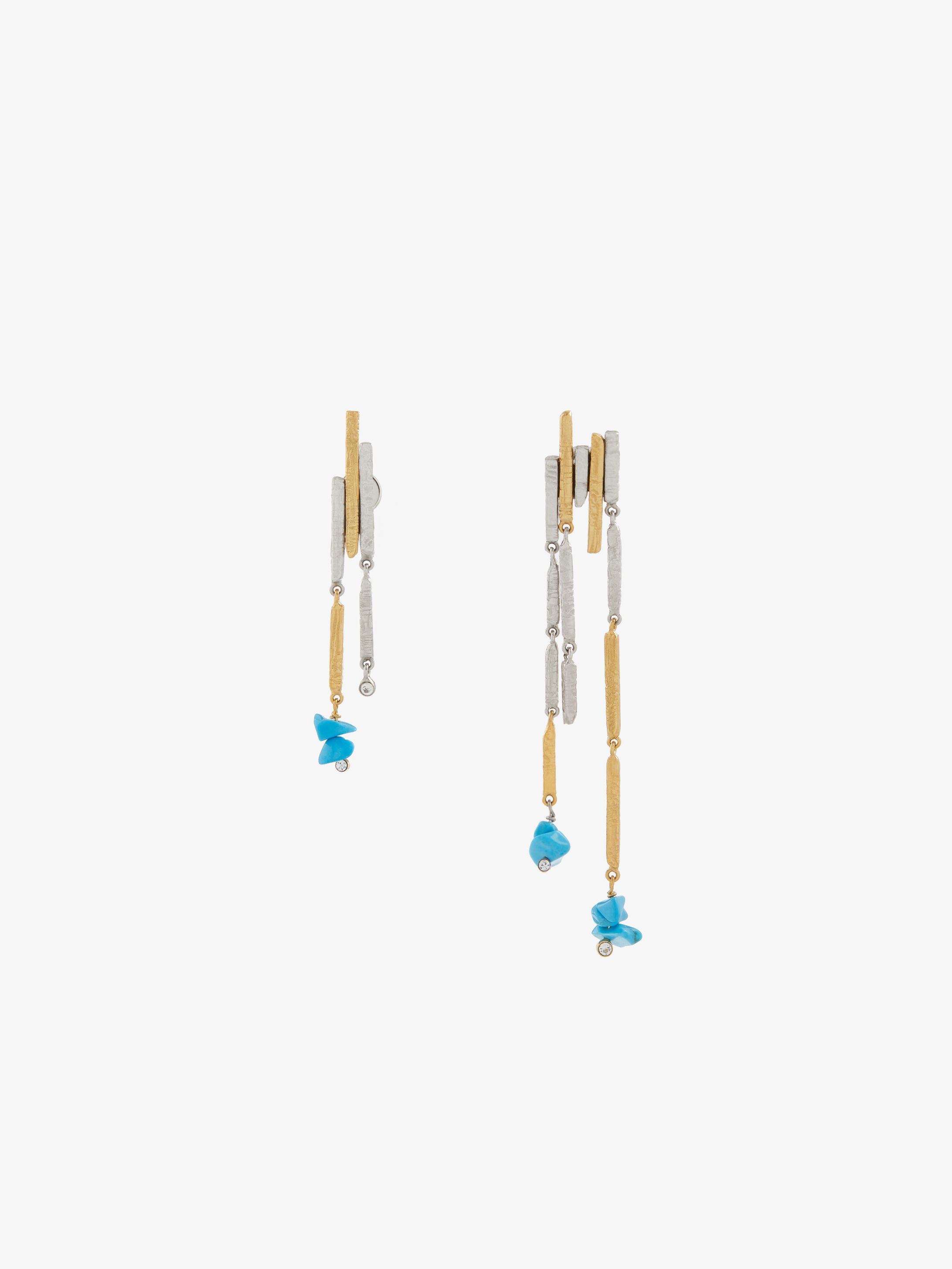 Fractured asymmetrical earrings