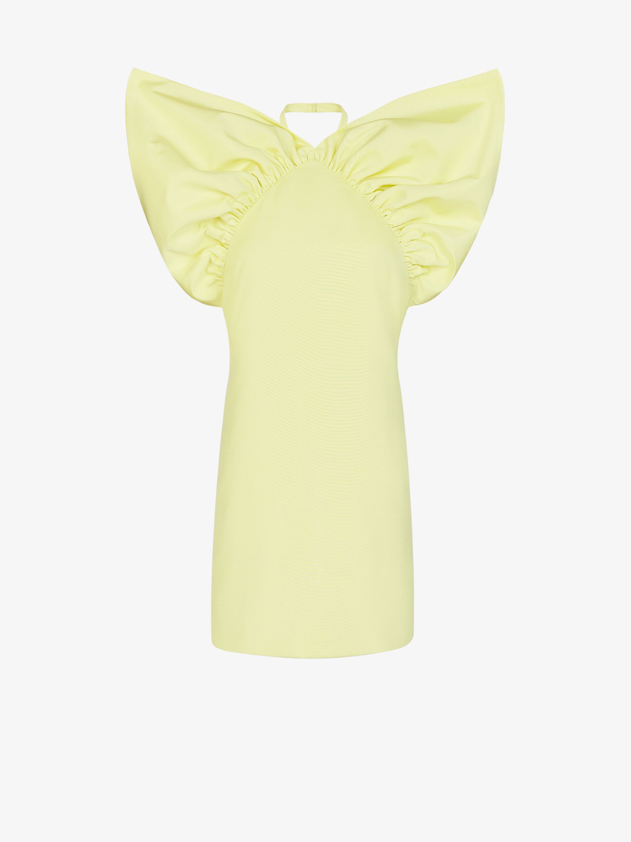Robe courte à volants graphiques
