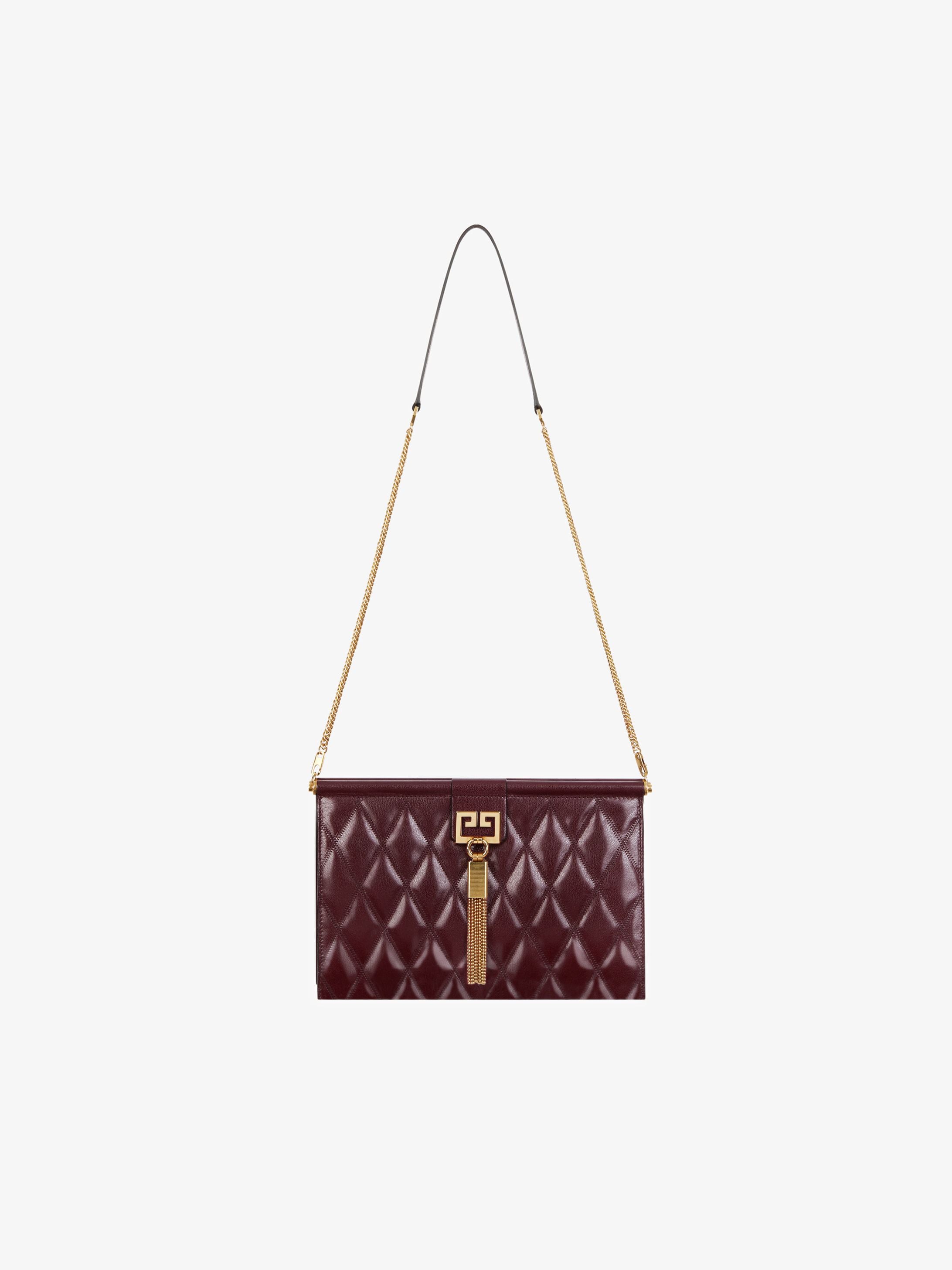 Medium GEM bag in diamond quilted leather