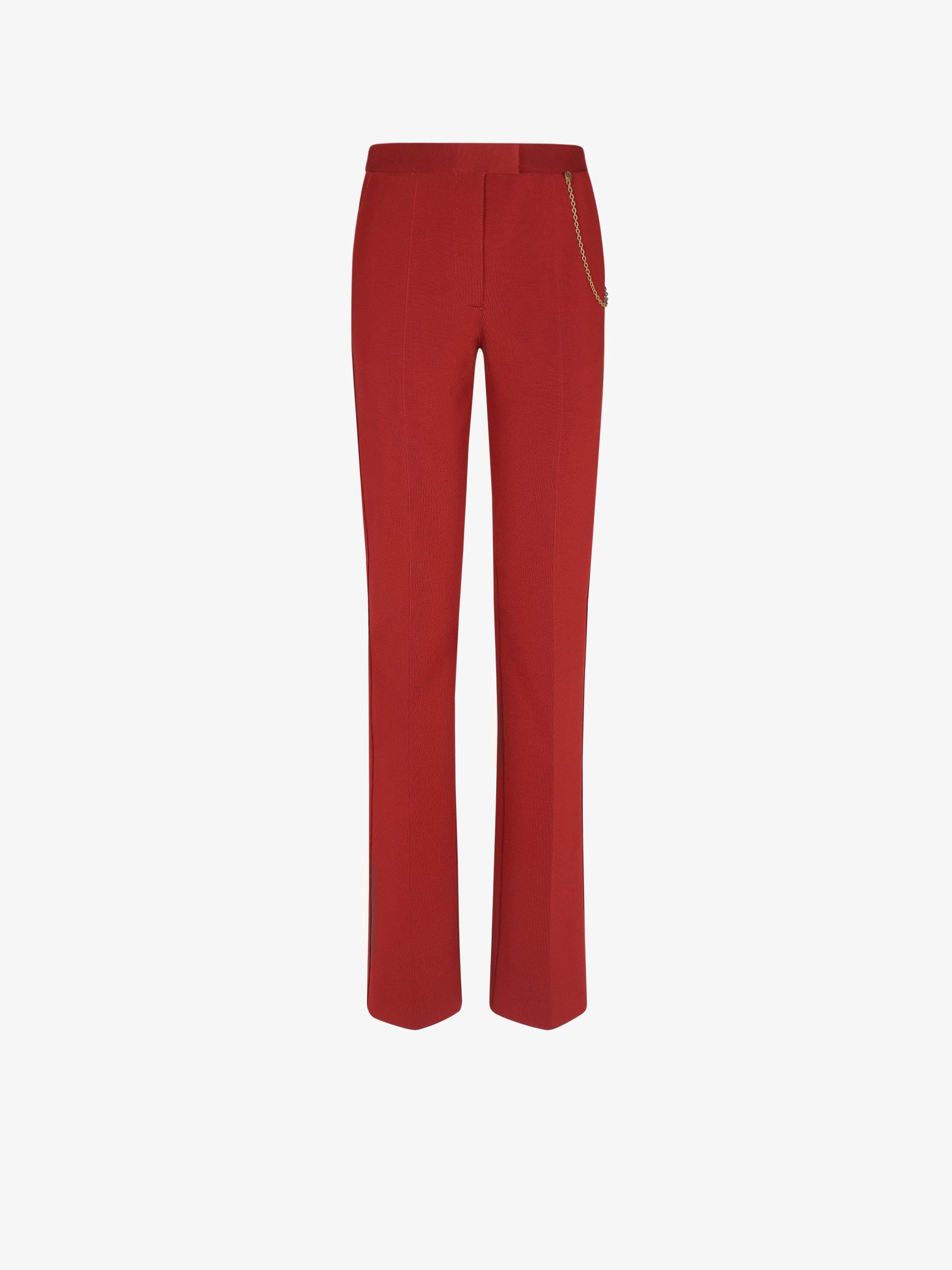 Pants in Punto Milano with chain