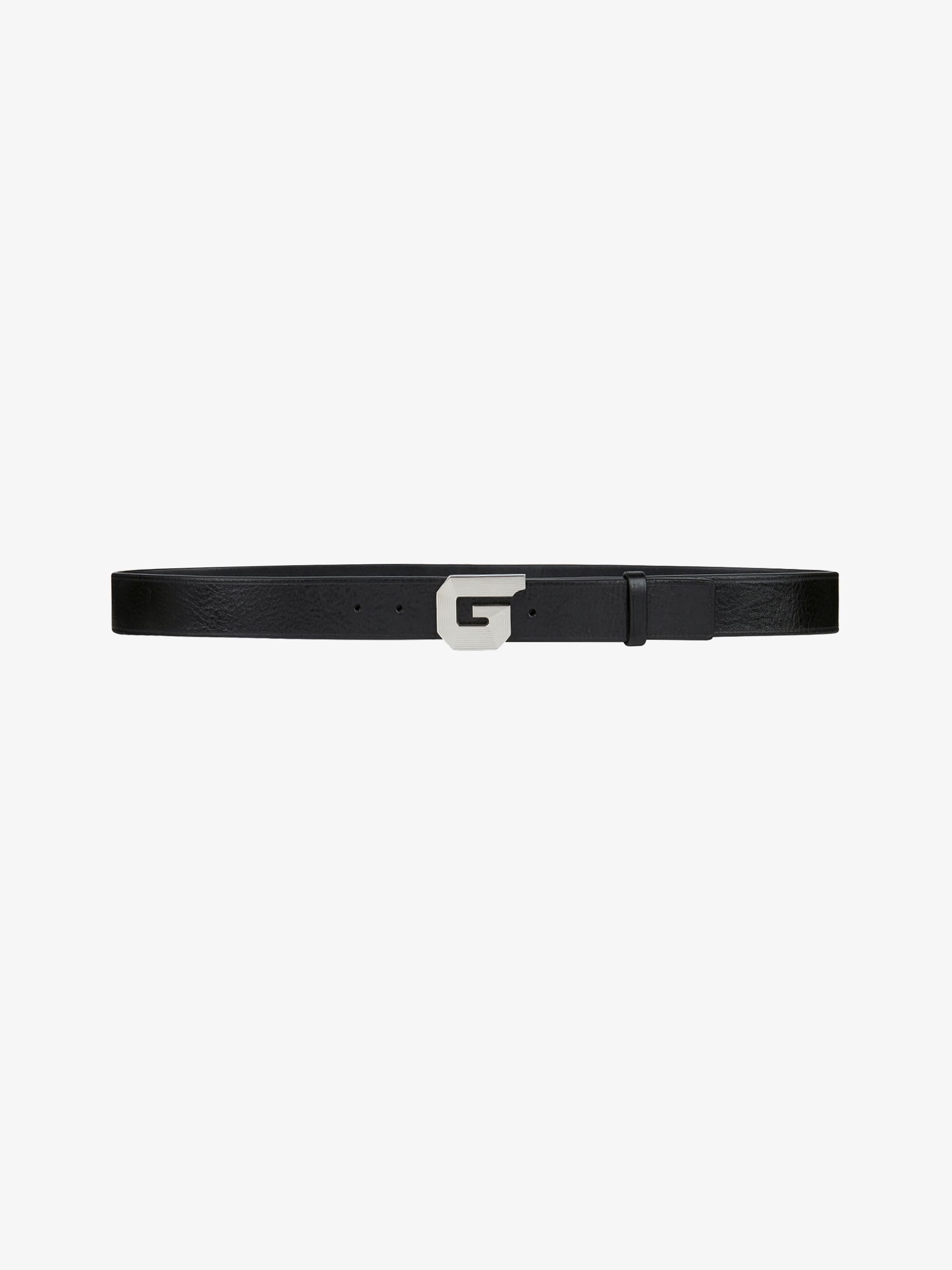 G whistle buckle belt in leather
