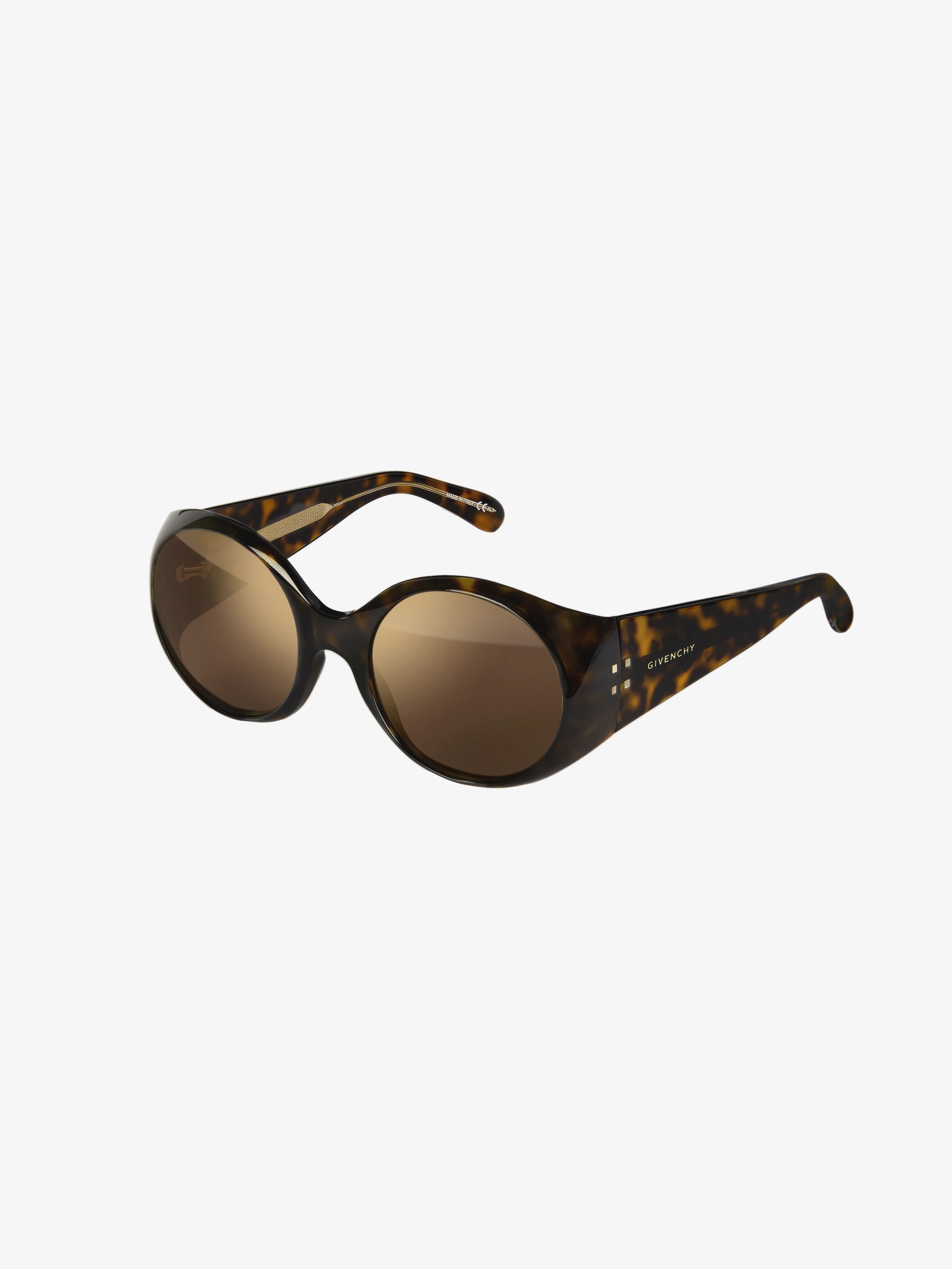 Round sunglasses in acetate