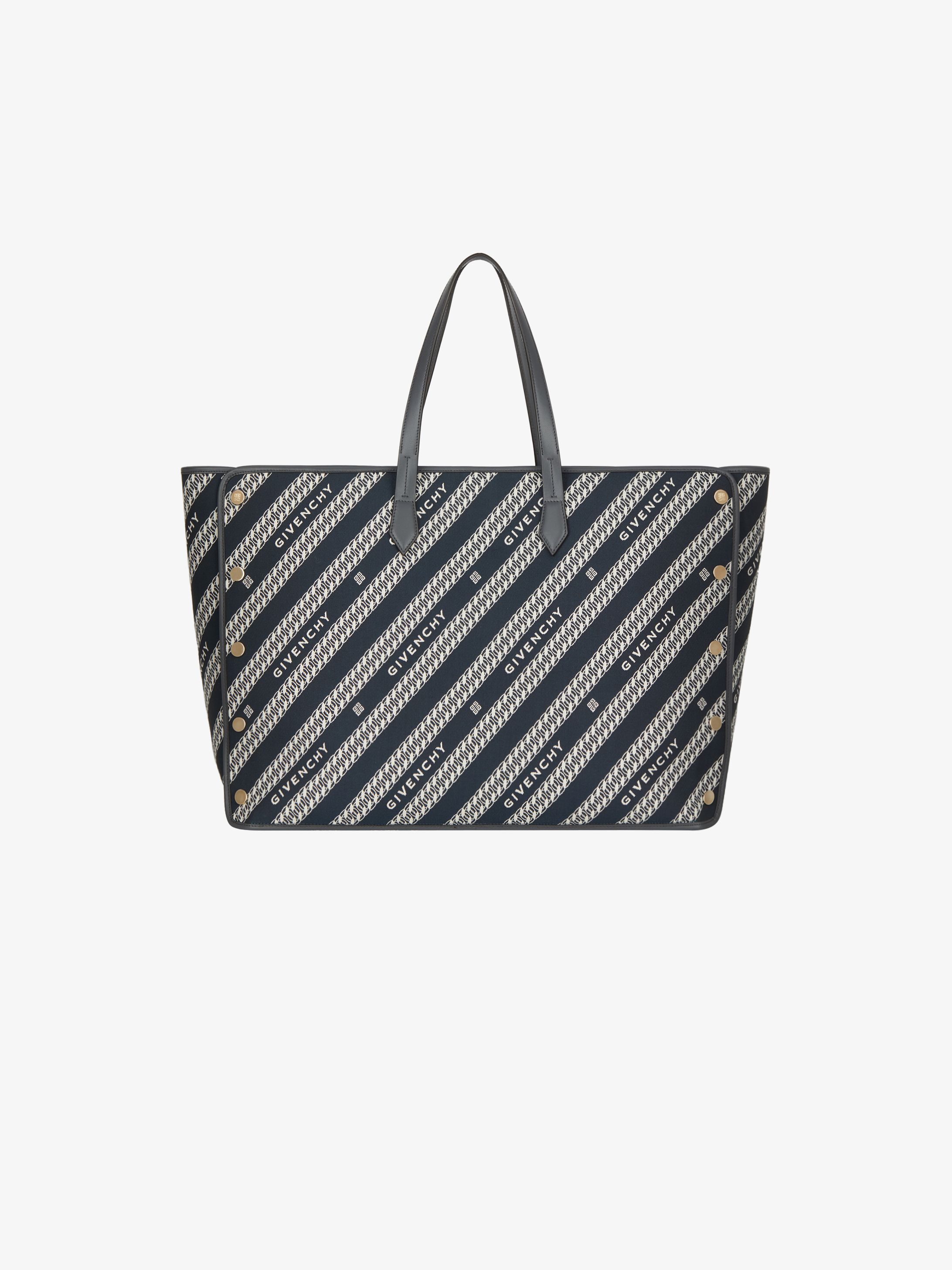 Large BOND shopper in GIVENCHY canvas chain jacquard