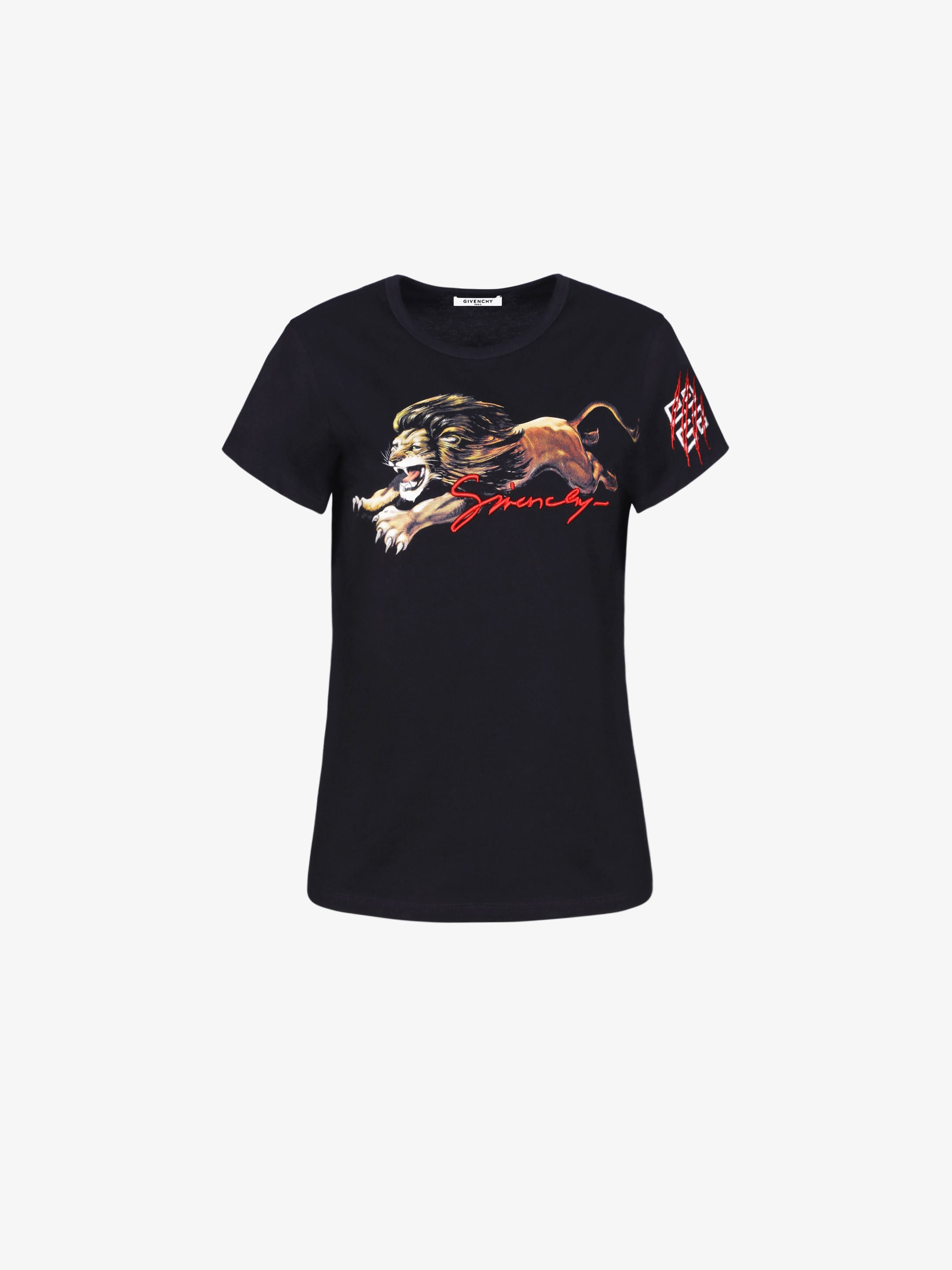T-shirt ajusté imprimé Lion