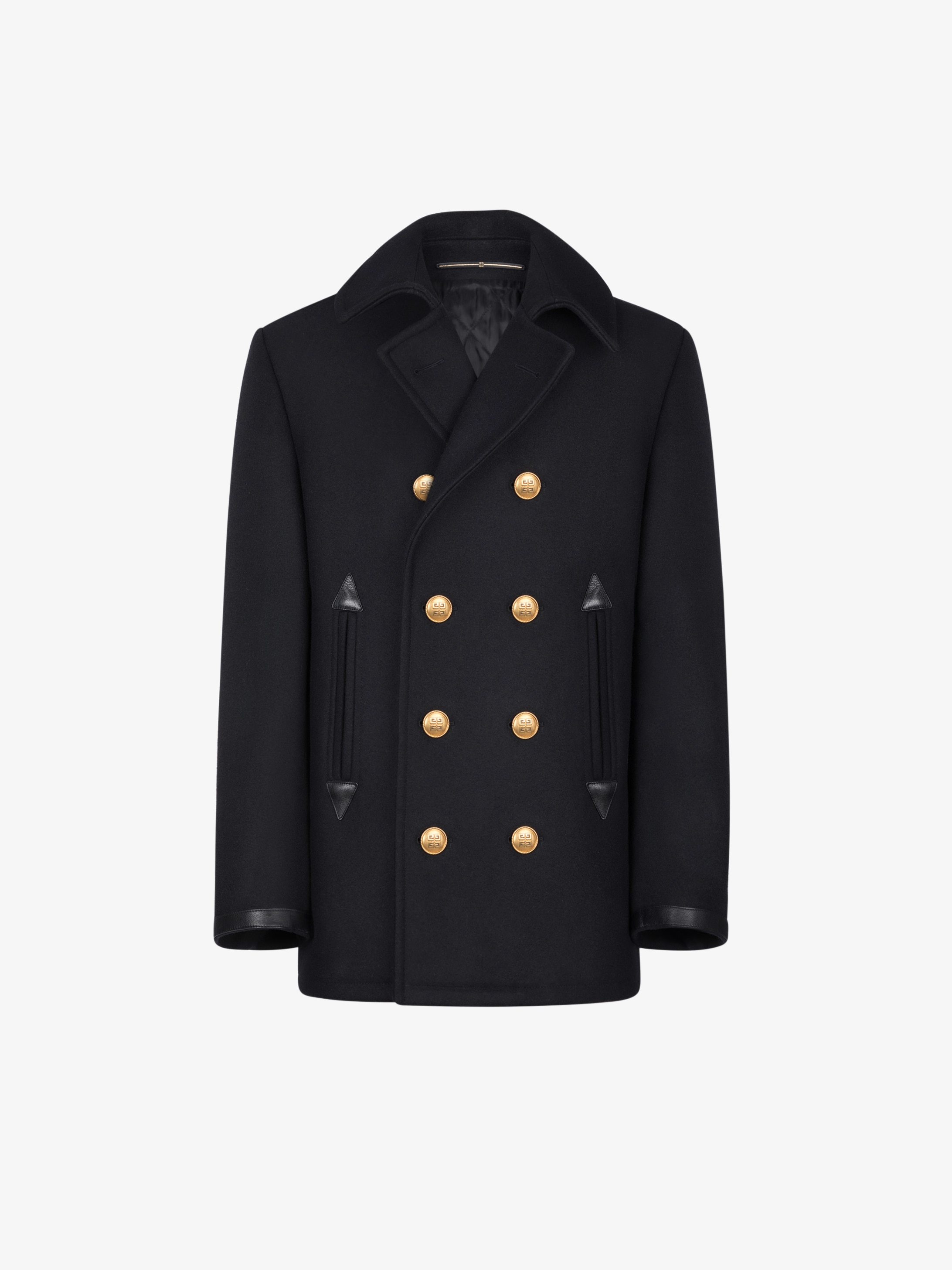 Peacoat with 4G buttons