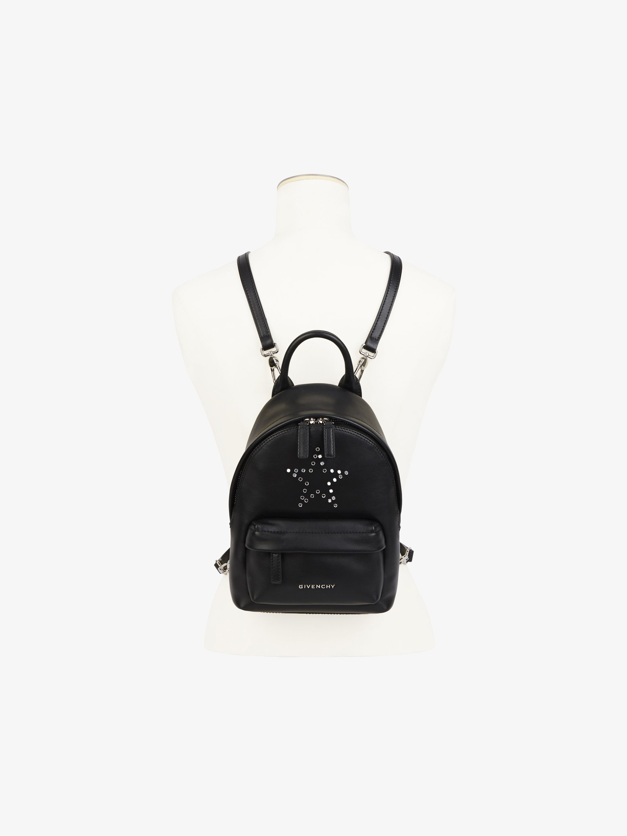 givenchy black leather backpack