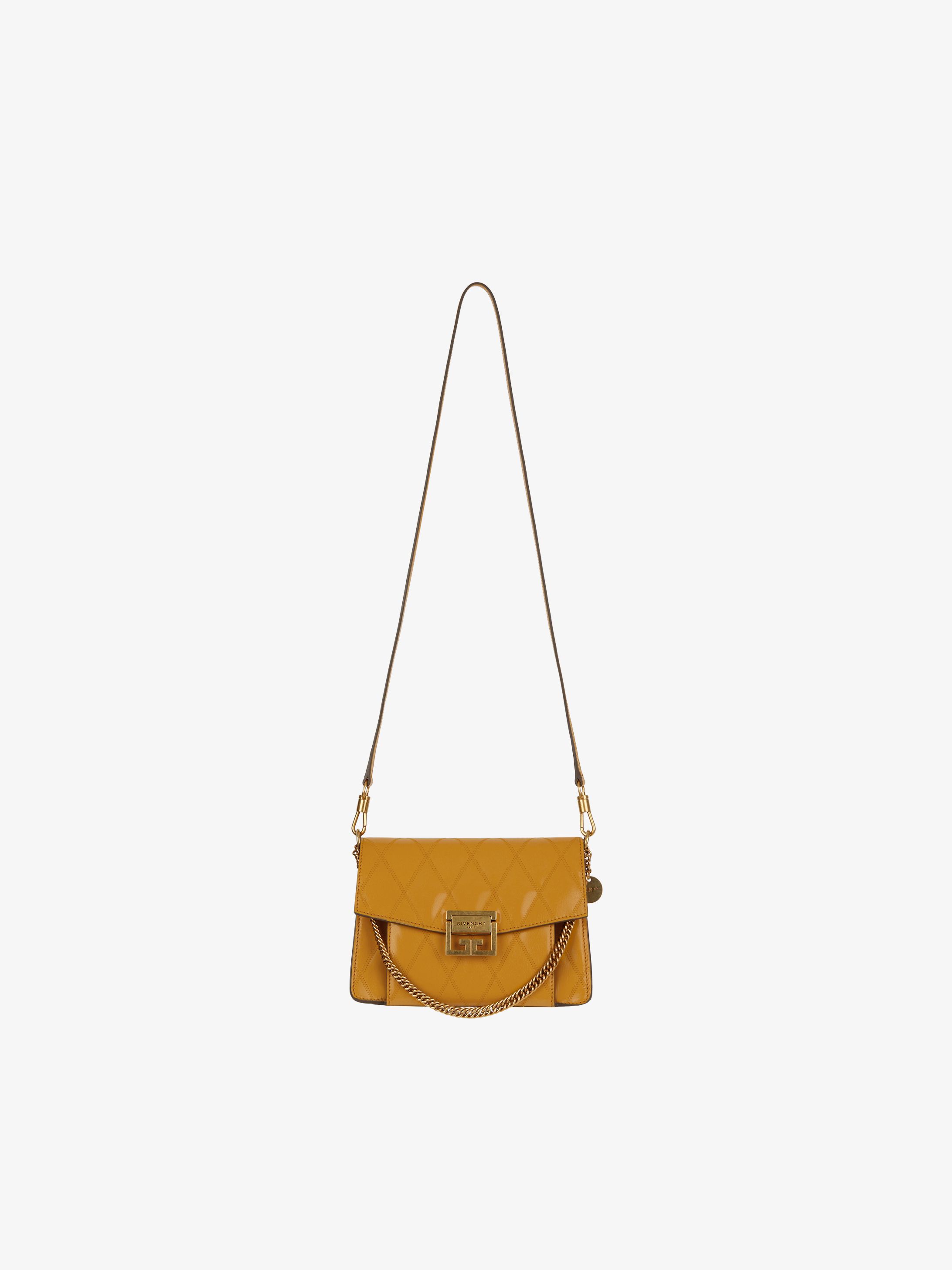 Small GV3 bag in diamond quilted leather