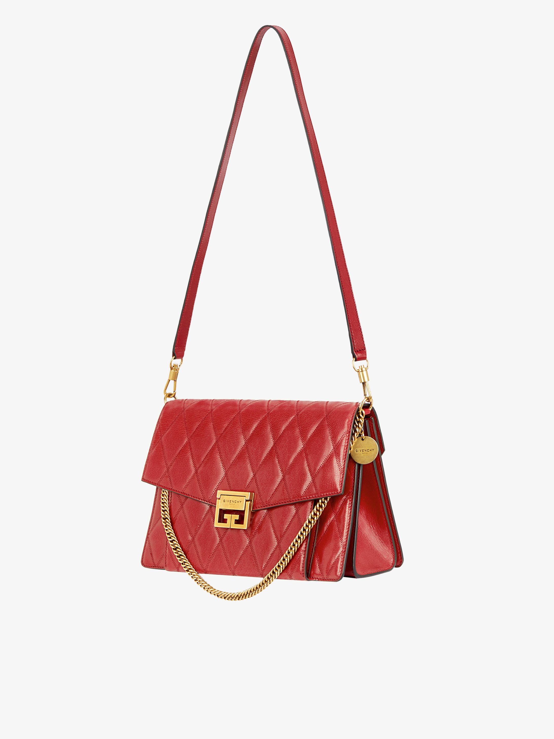 Medium GV3 bag in diamond quilted leather