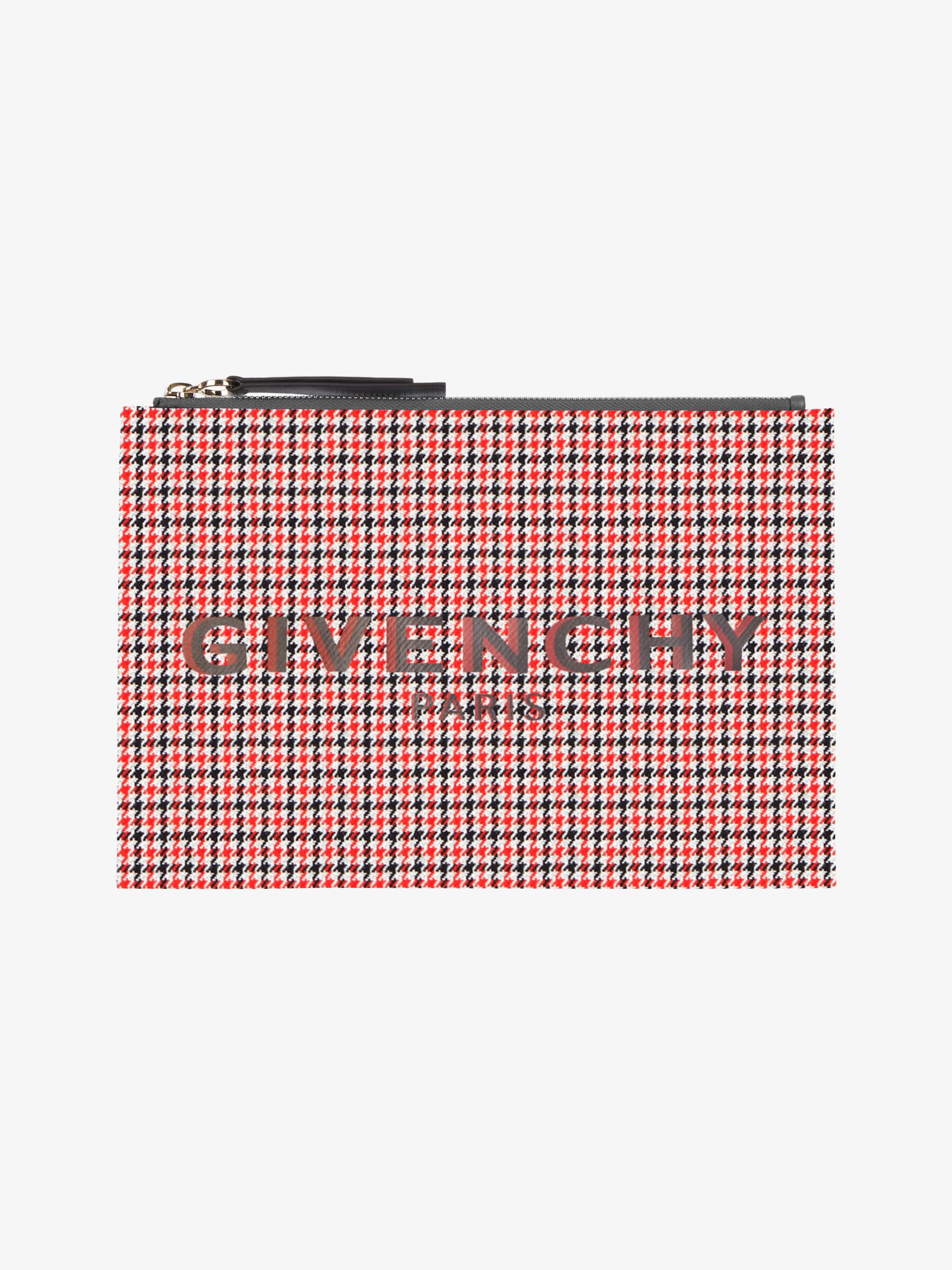 GIVENCHY PARIS medium pouch in houndstooth