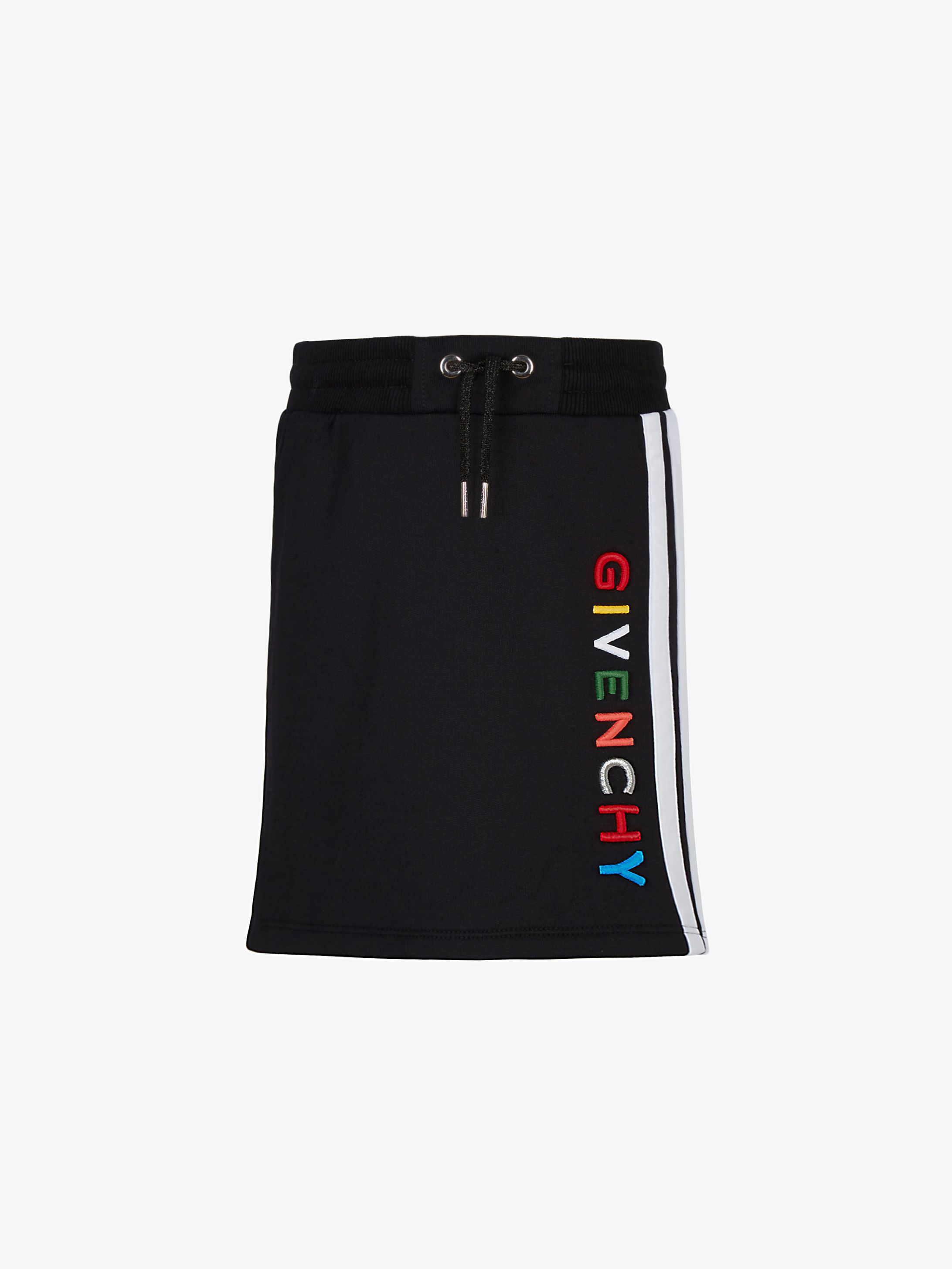 Jupe en molleton à bandes GIVENCHY