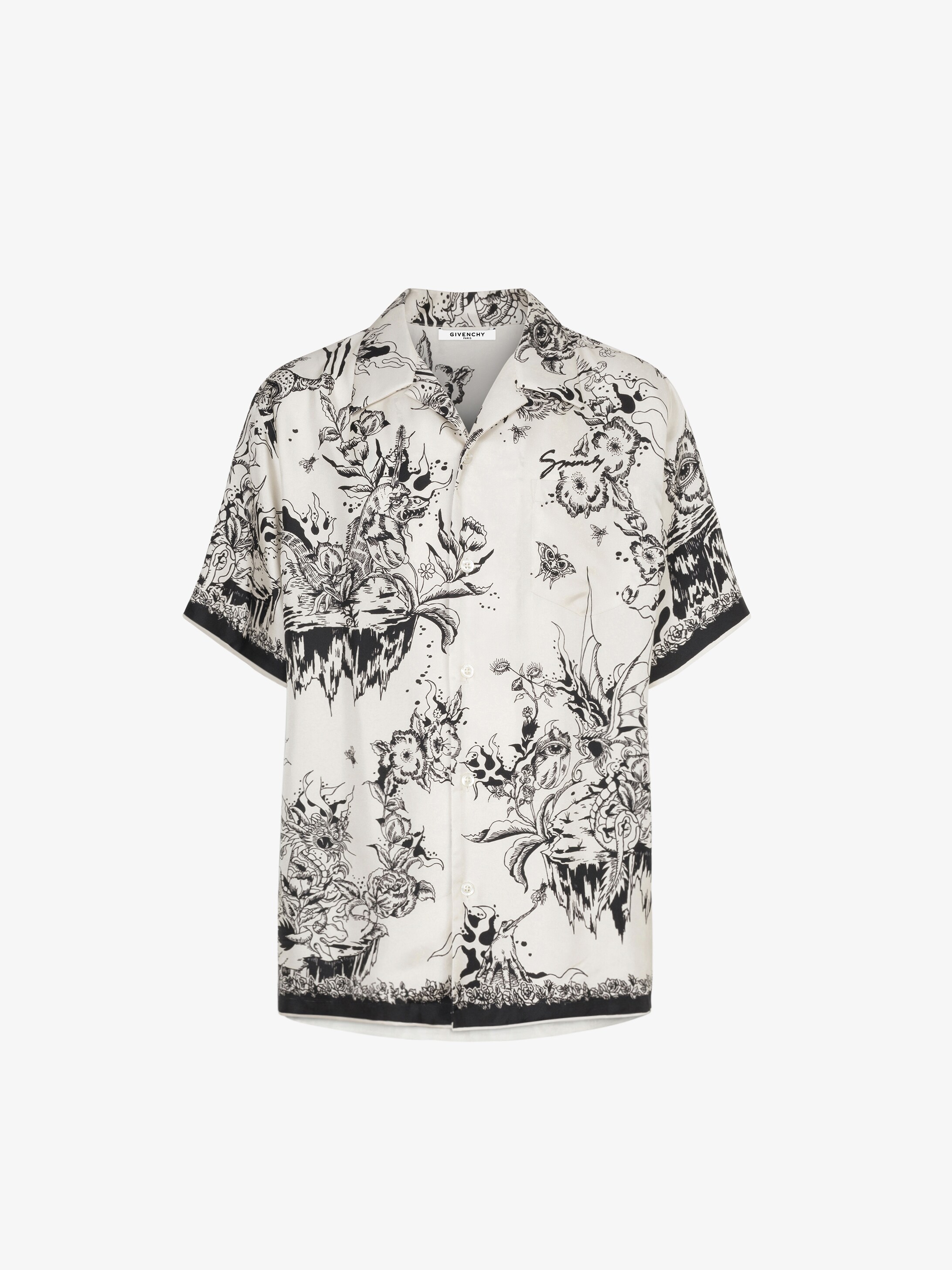 givenchy printed shirt