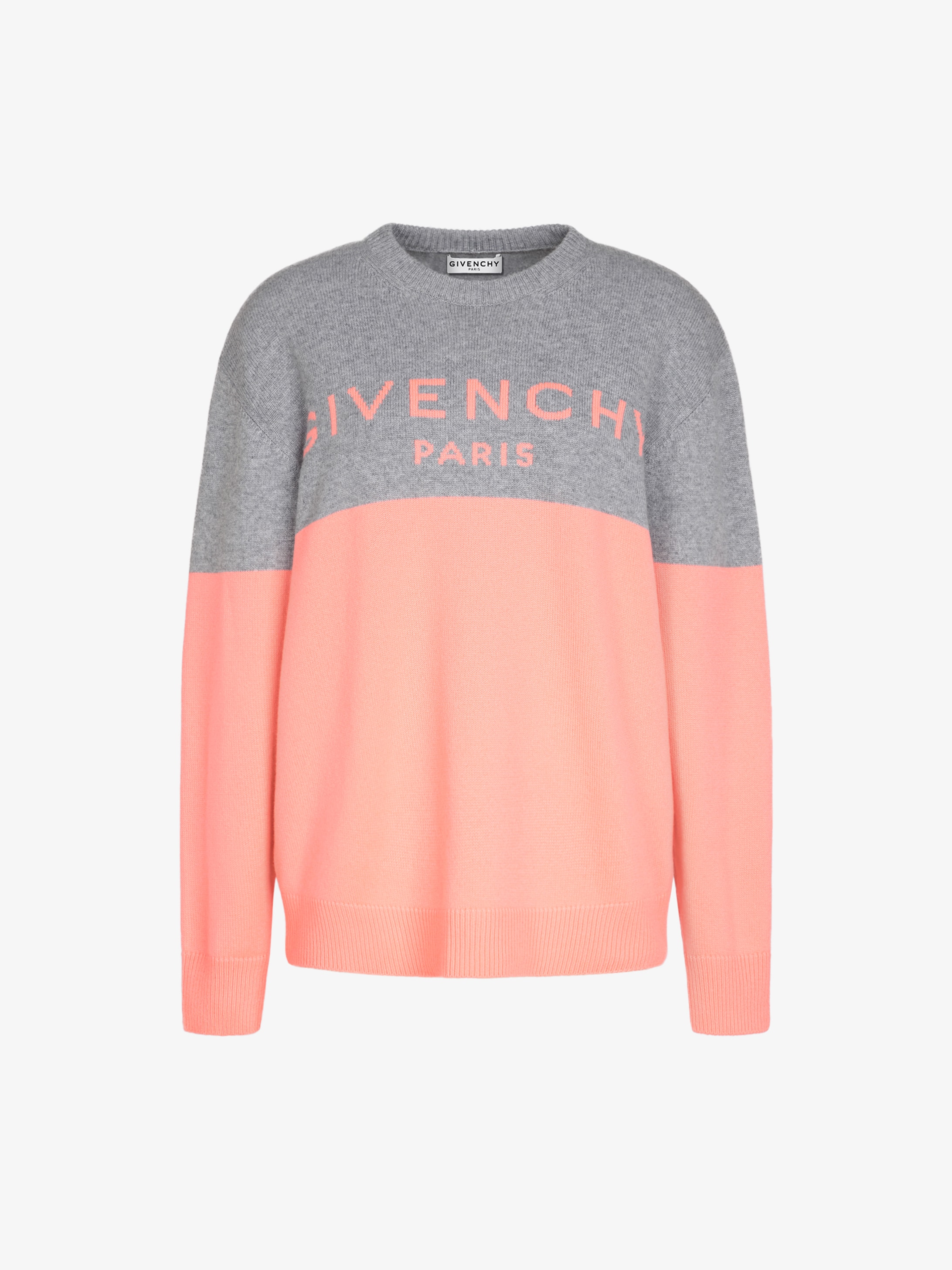 Two tone sweater in cashmere | GIVENCHY Paris