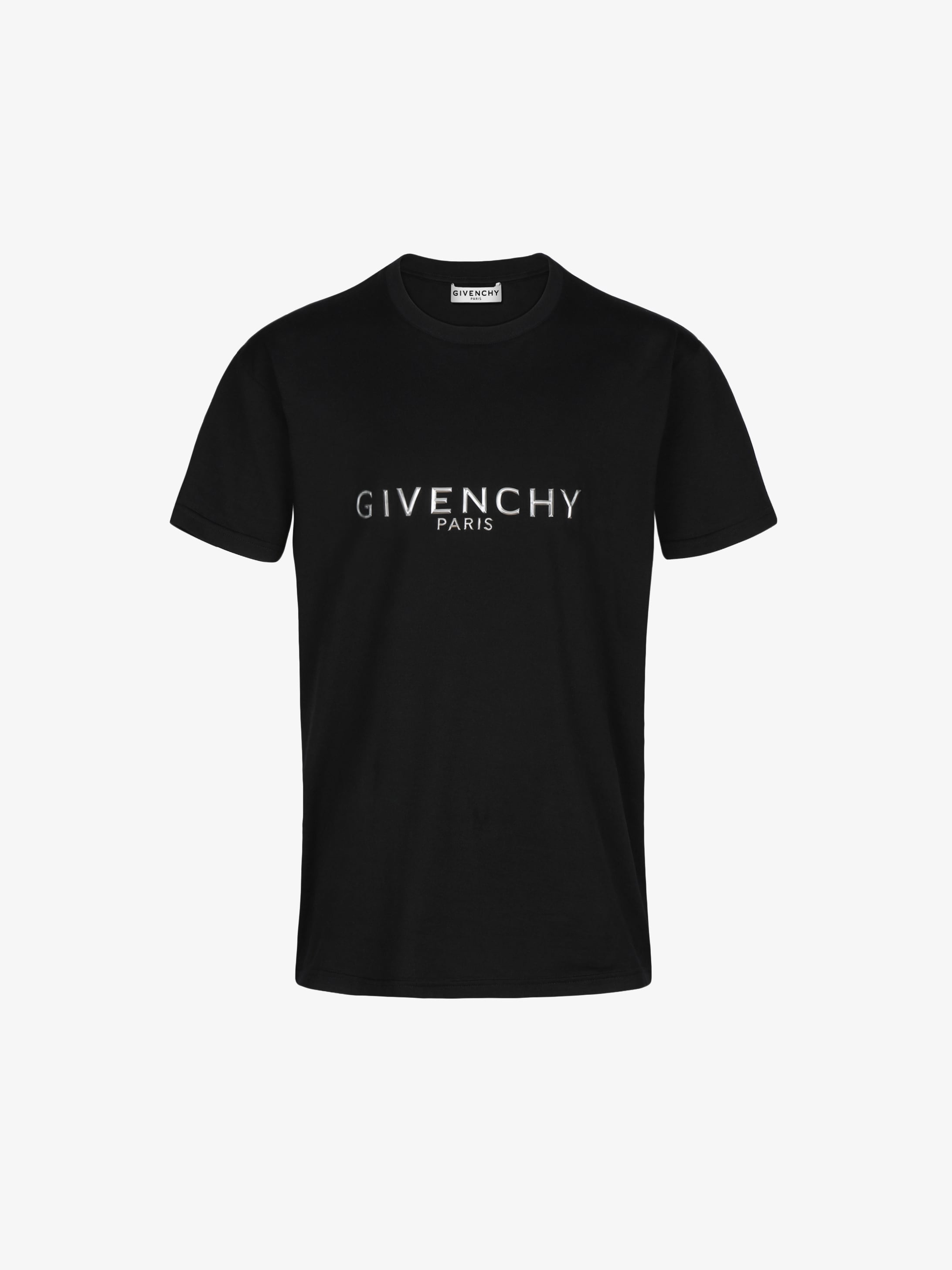 GIVENCHY PARIS signature slim embossed t-shirt | GIVENCHY Paris