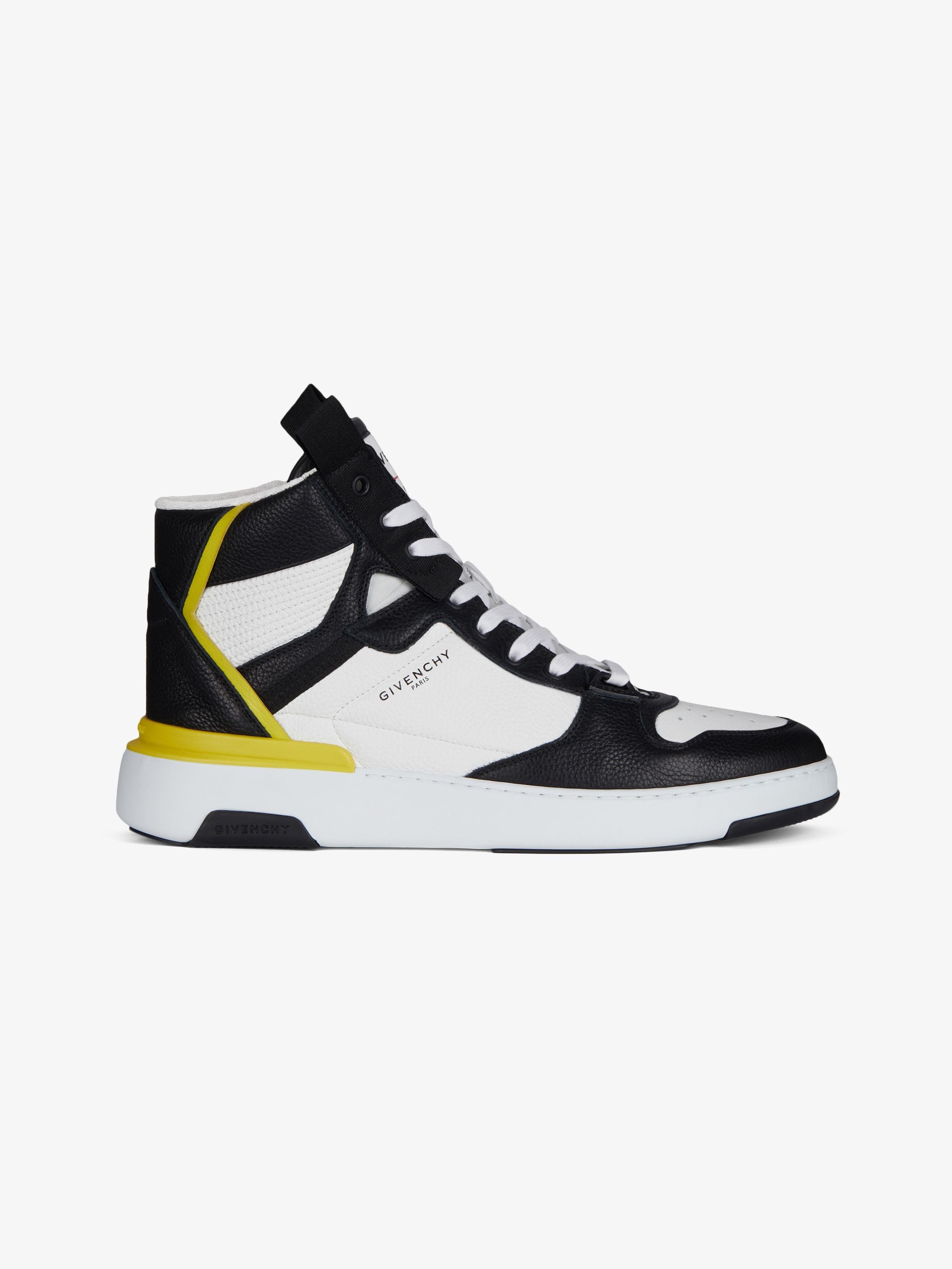 Wing mid three tone sneakers in leather