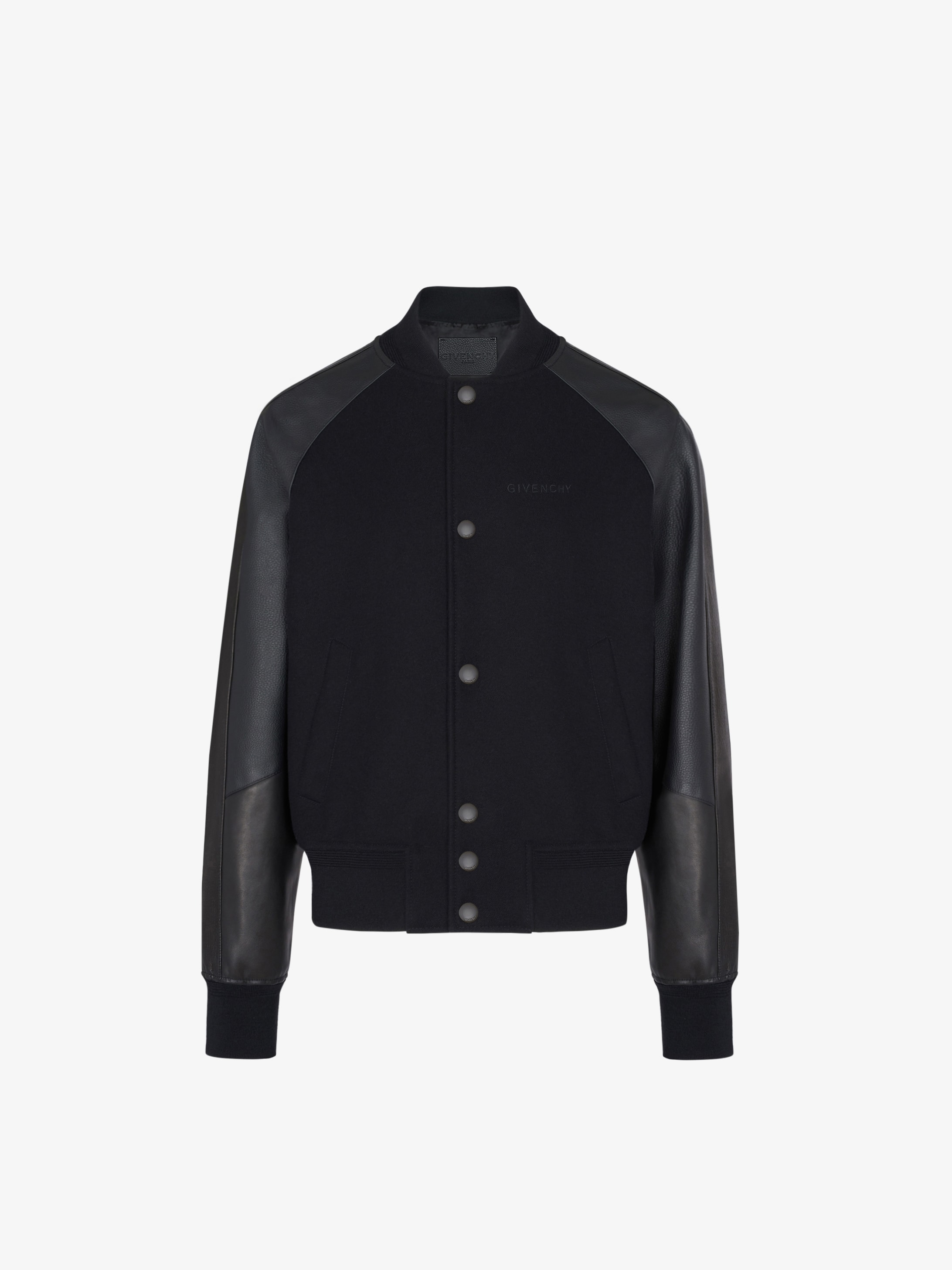 GIVENCHY bomber in wool and leather 