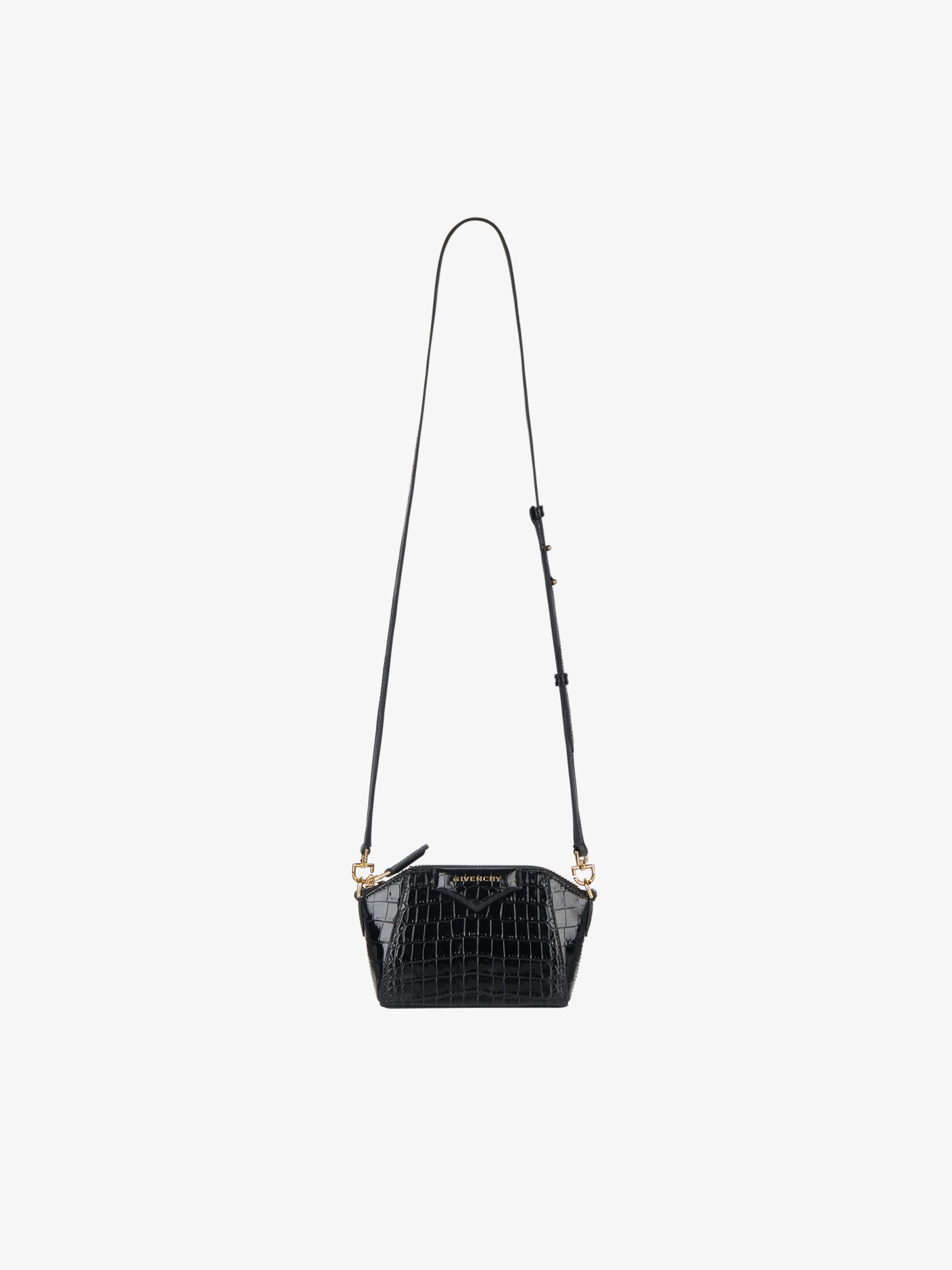 Sac Antigona nano en cuir façon crocodile