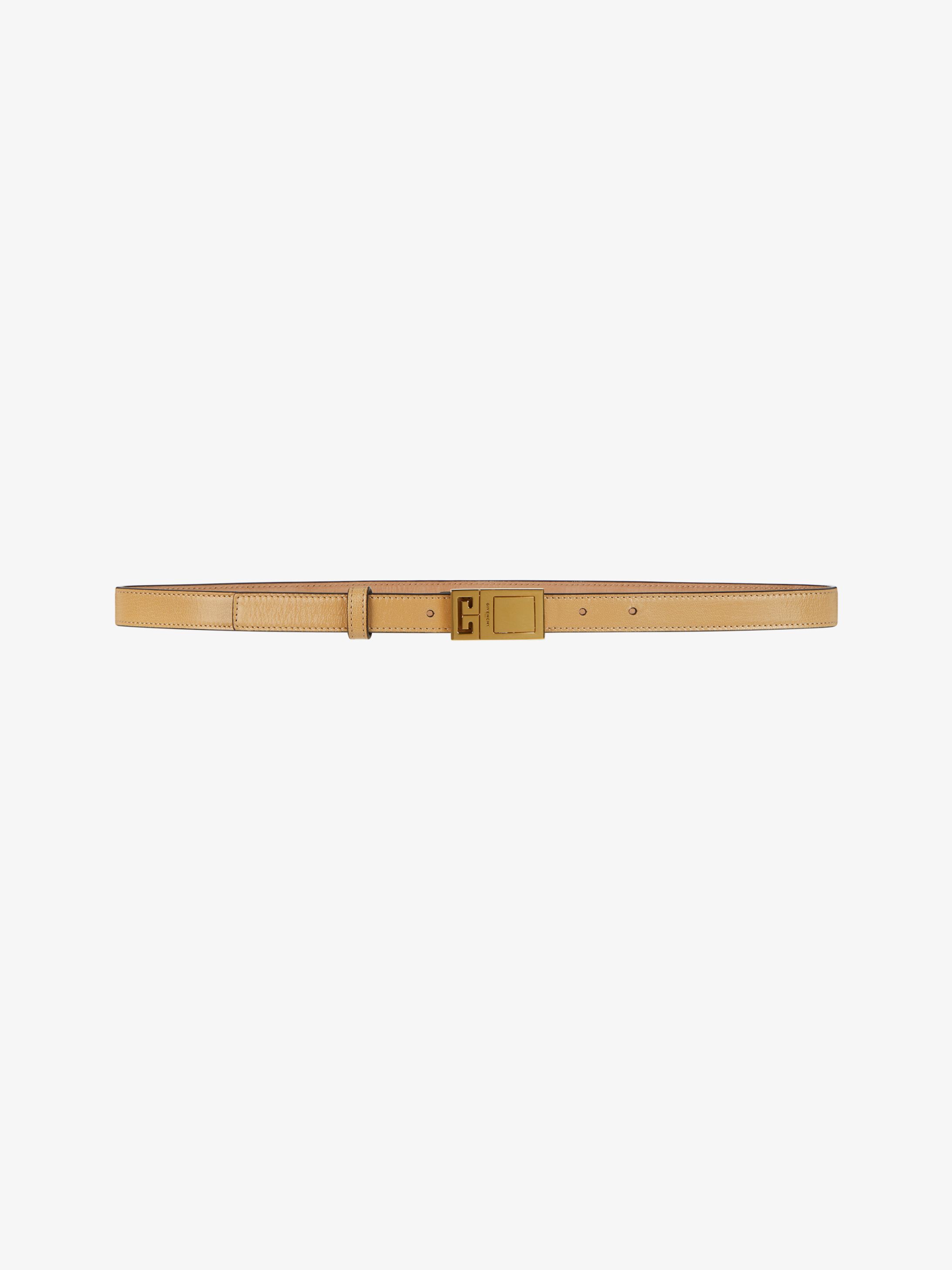 Double G thin belt in leather