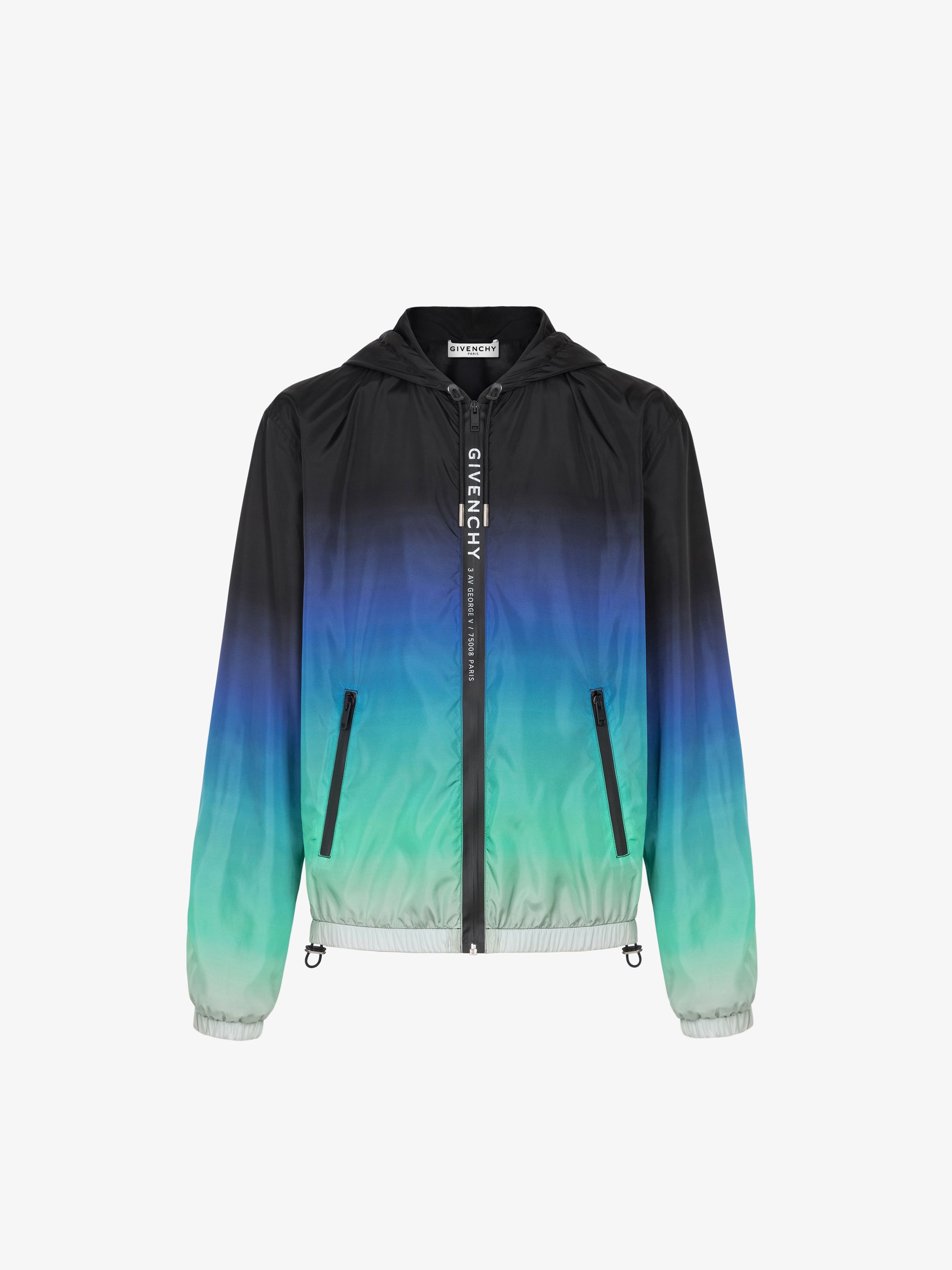 GIVENCHY Address webbing windbreaker in faded nylon