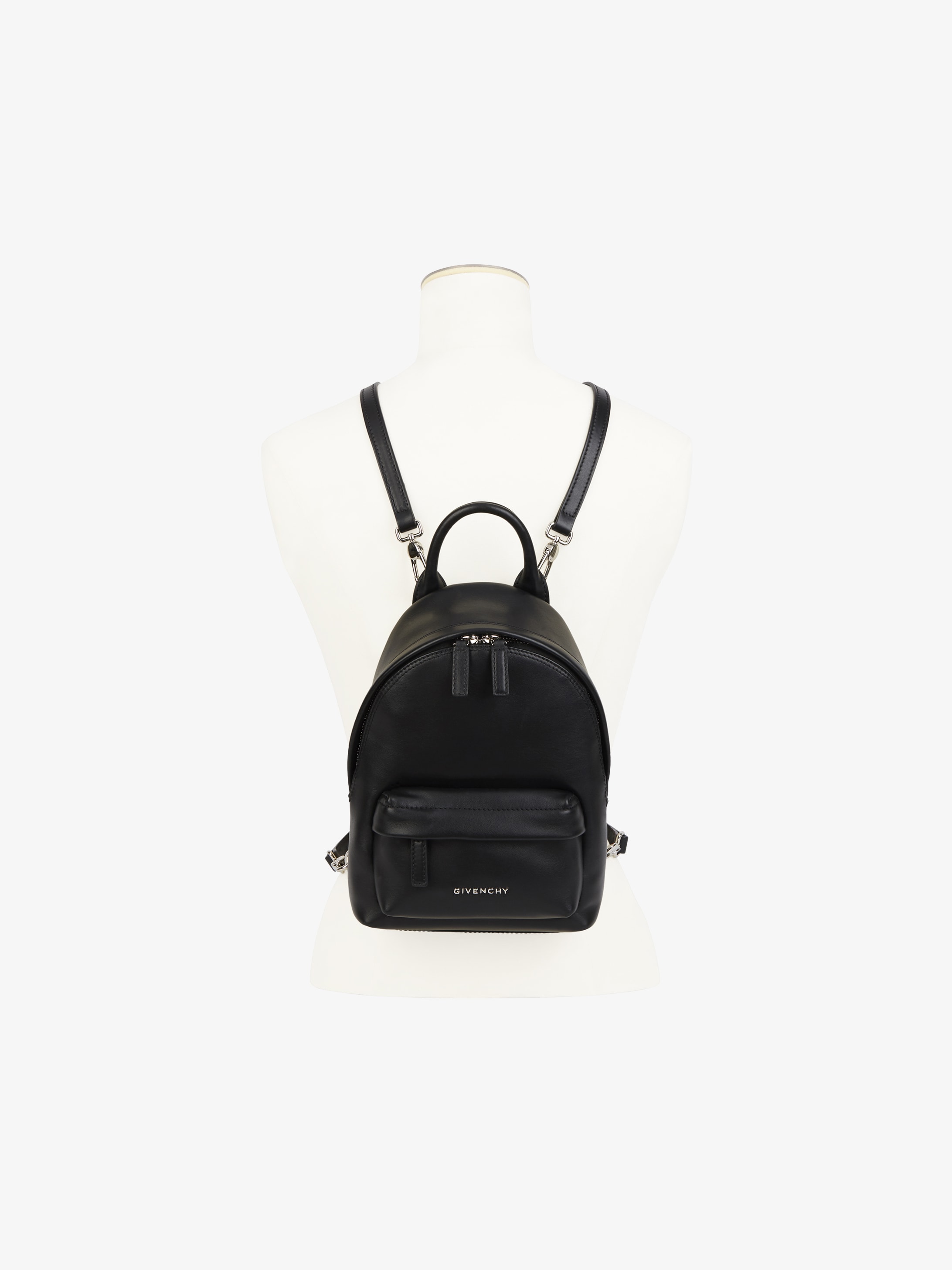 Nano leather backpack