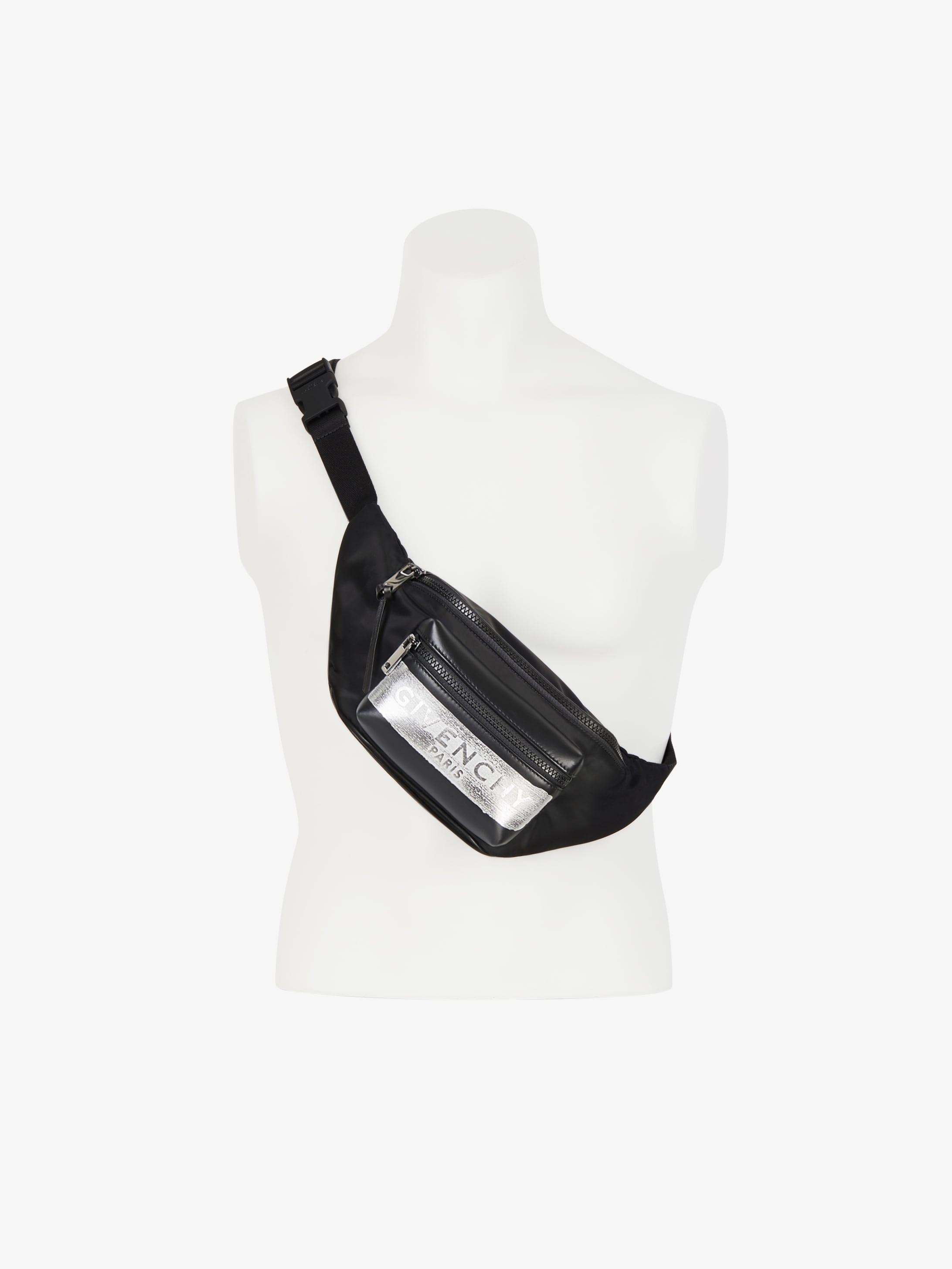 GIVENCHY bum bag in nylon with latex band