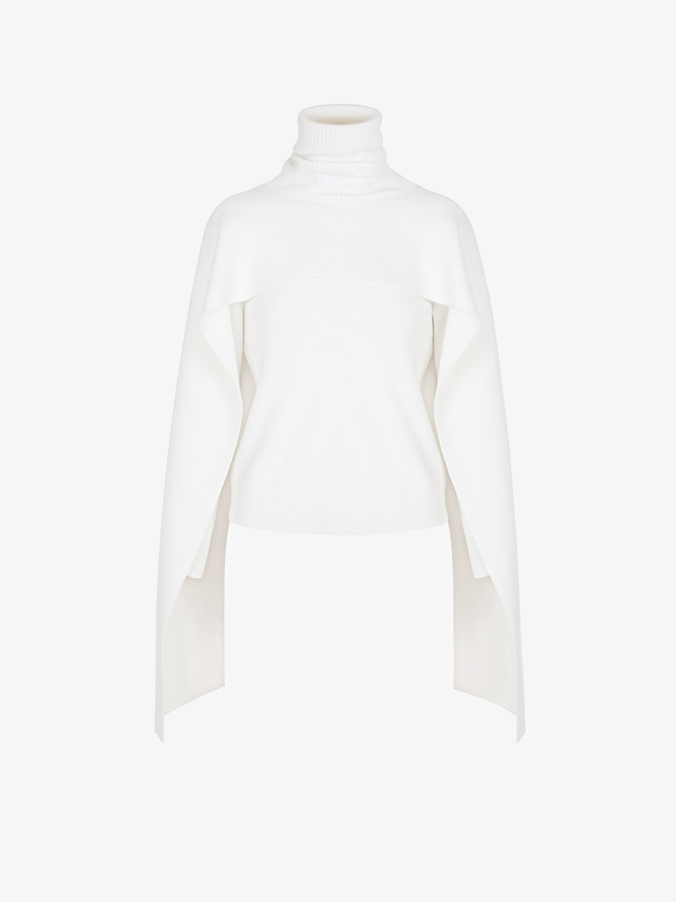 Pull en laine avec cape