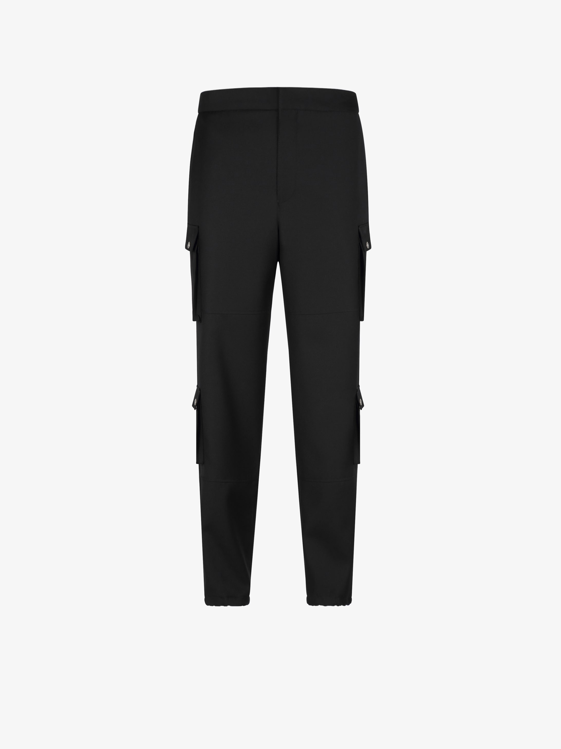 GIVENCHY patch cargo pants in wool | GIVENCHY Paris