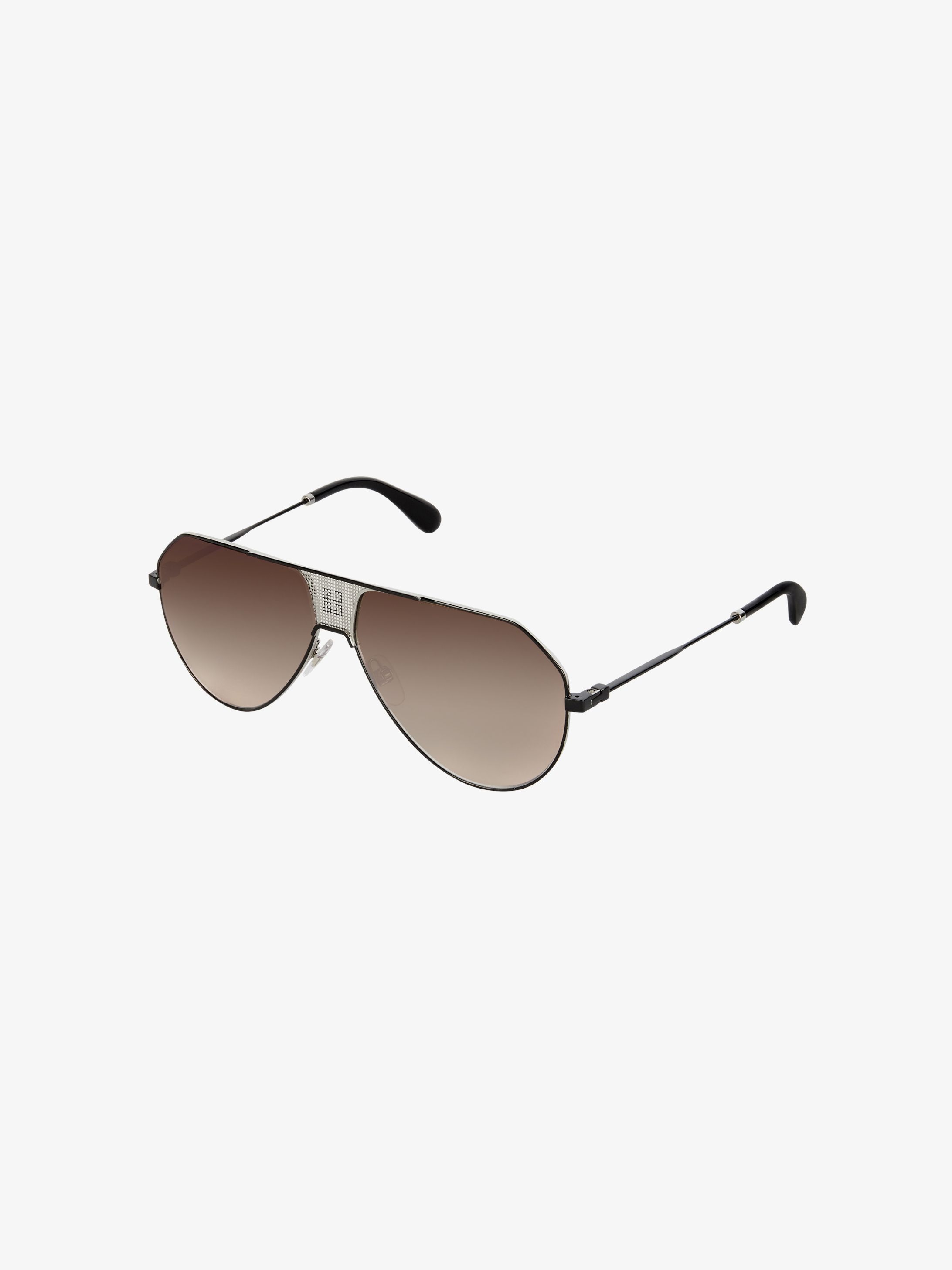 Unisex sunglasses in acetate and mesh metal