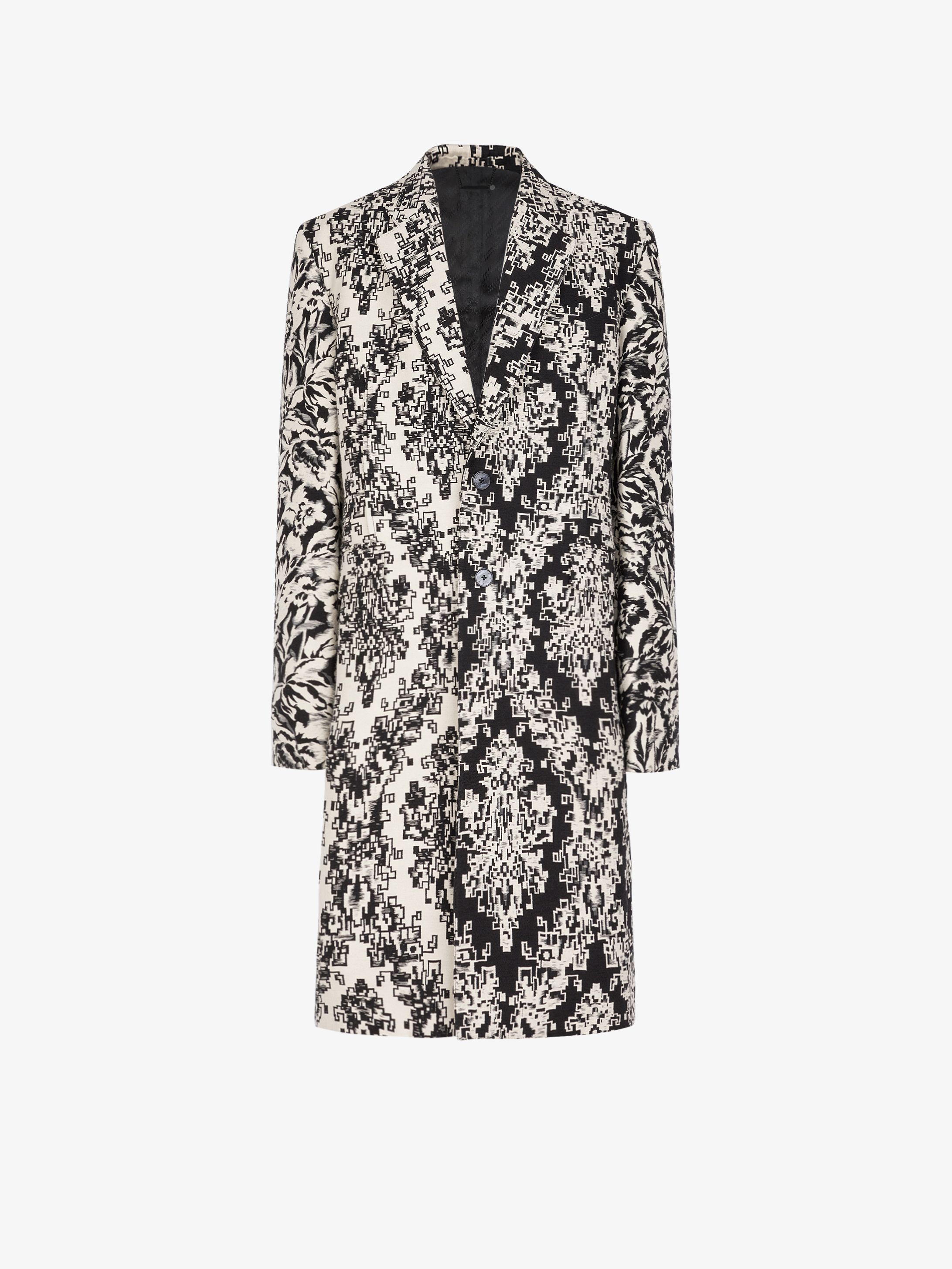 Manteau en jacquard floral