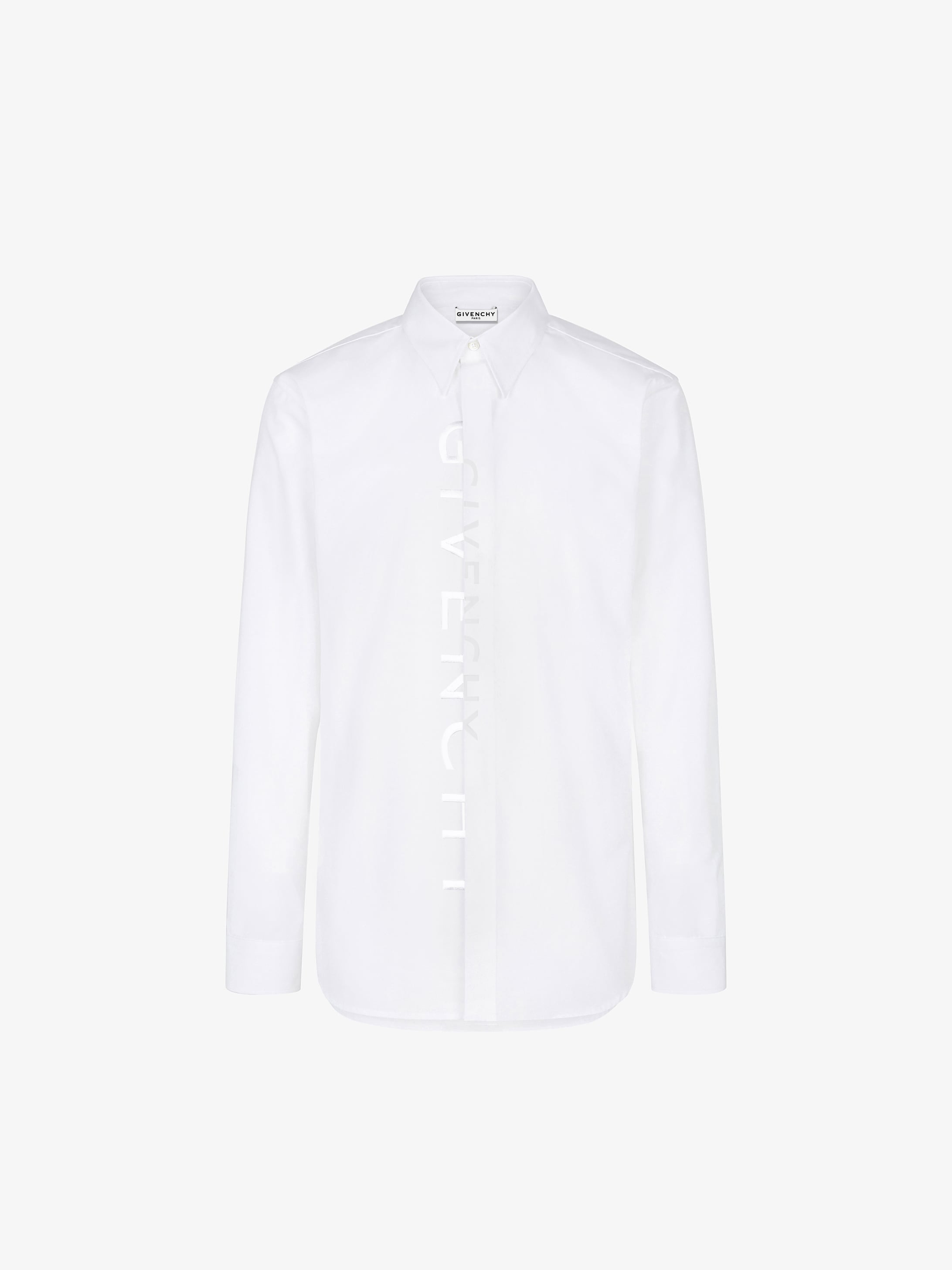 GIVENCHY Split embroidered shirt in cotton