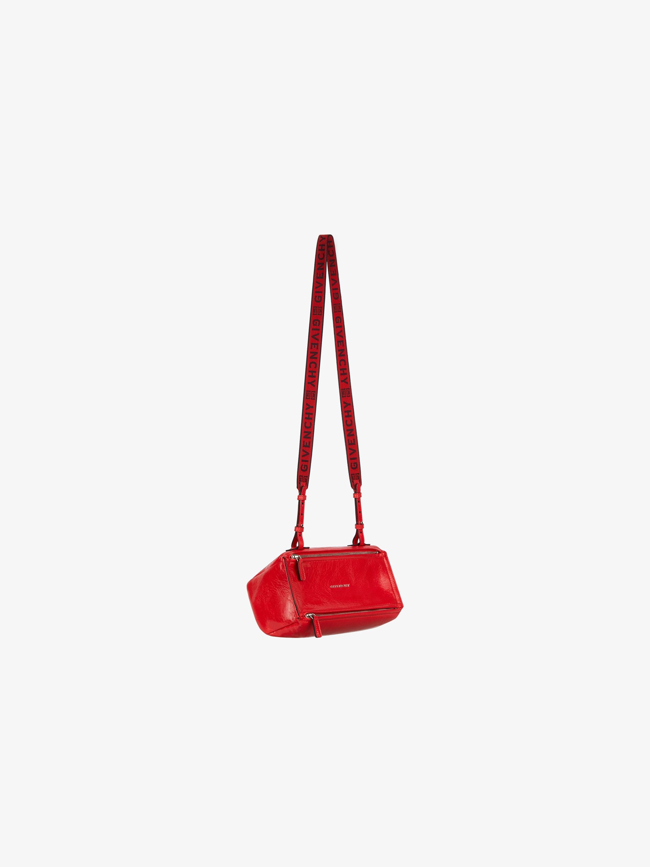 Mini Pandora Bag in patent leather with 4G strap