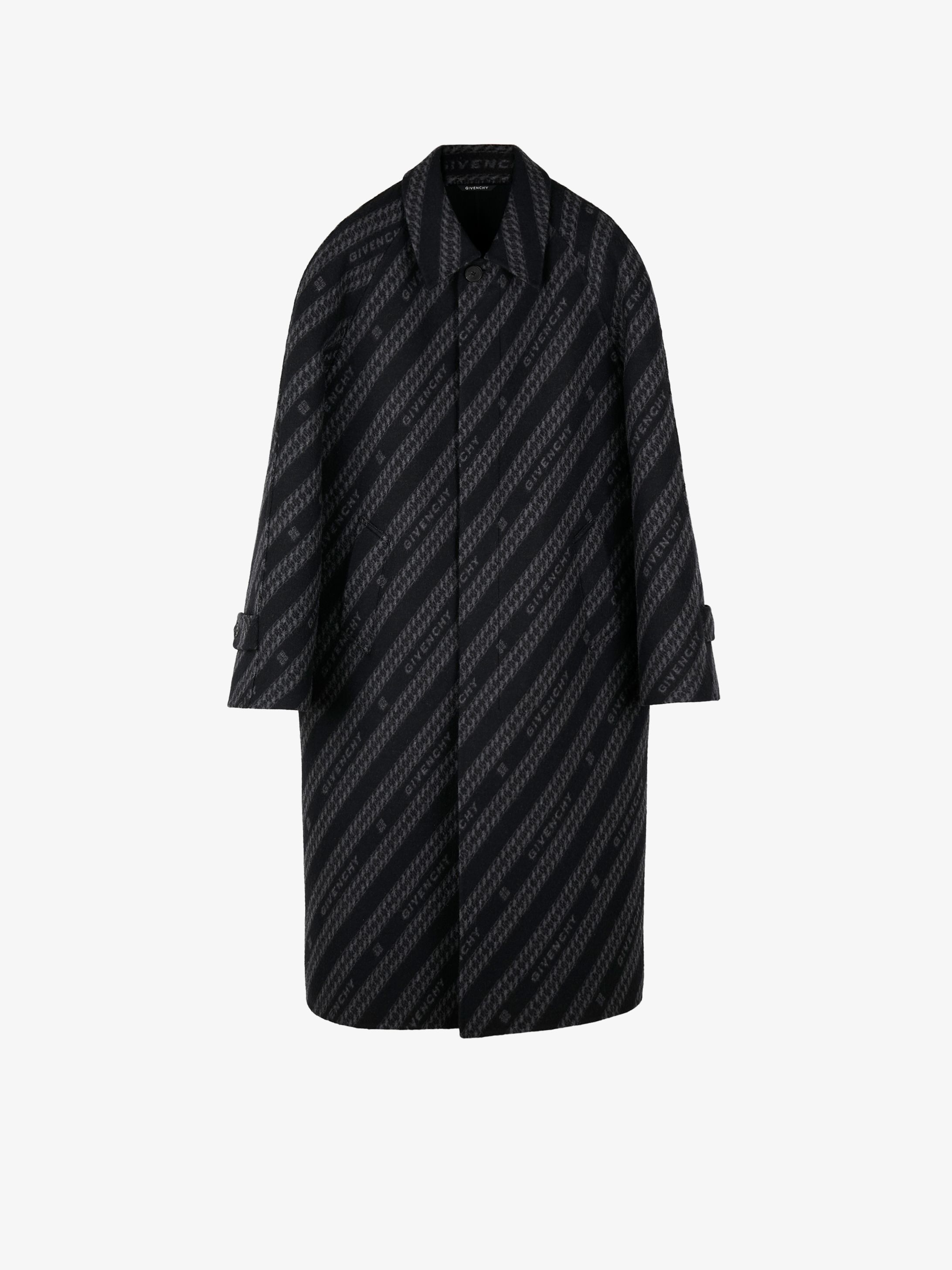 GIVENCHY Chain reversible coat in jacquard