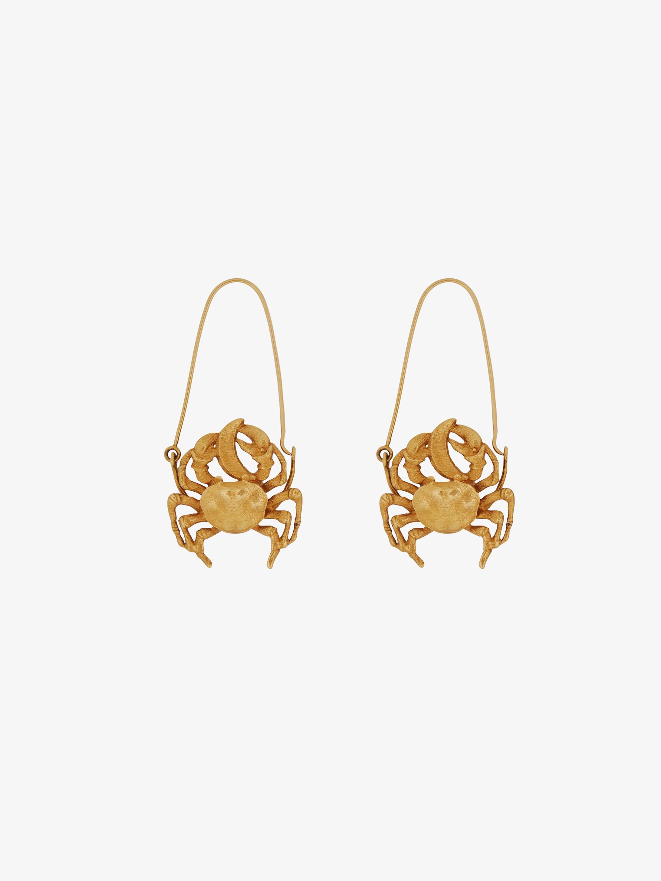 Cancer zodiac earrings