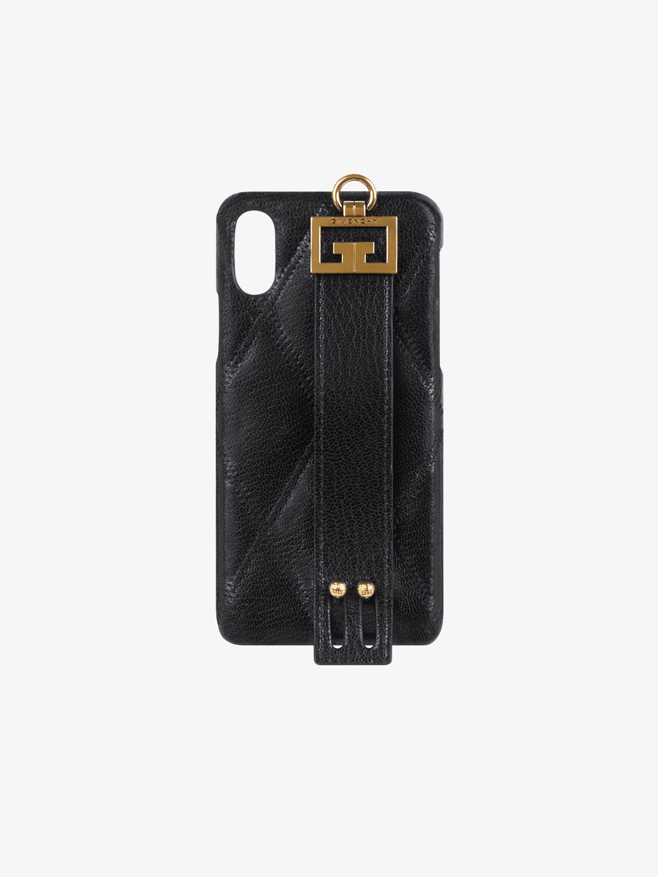 Iphone XS / X cover in diamond quilted leather