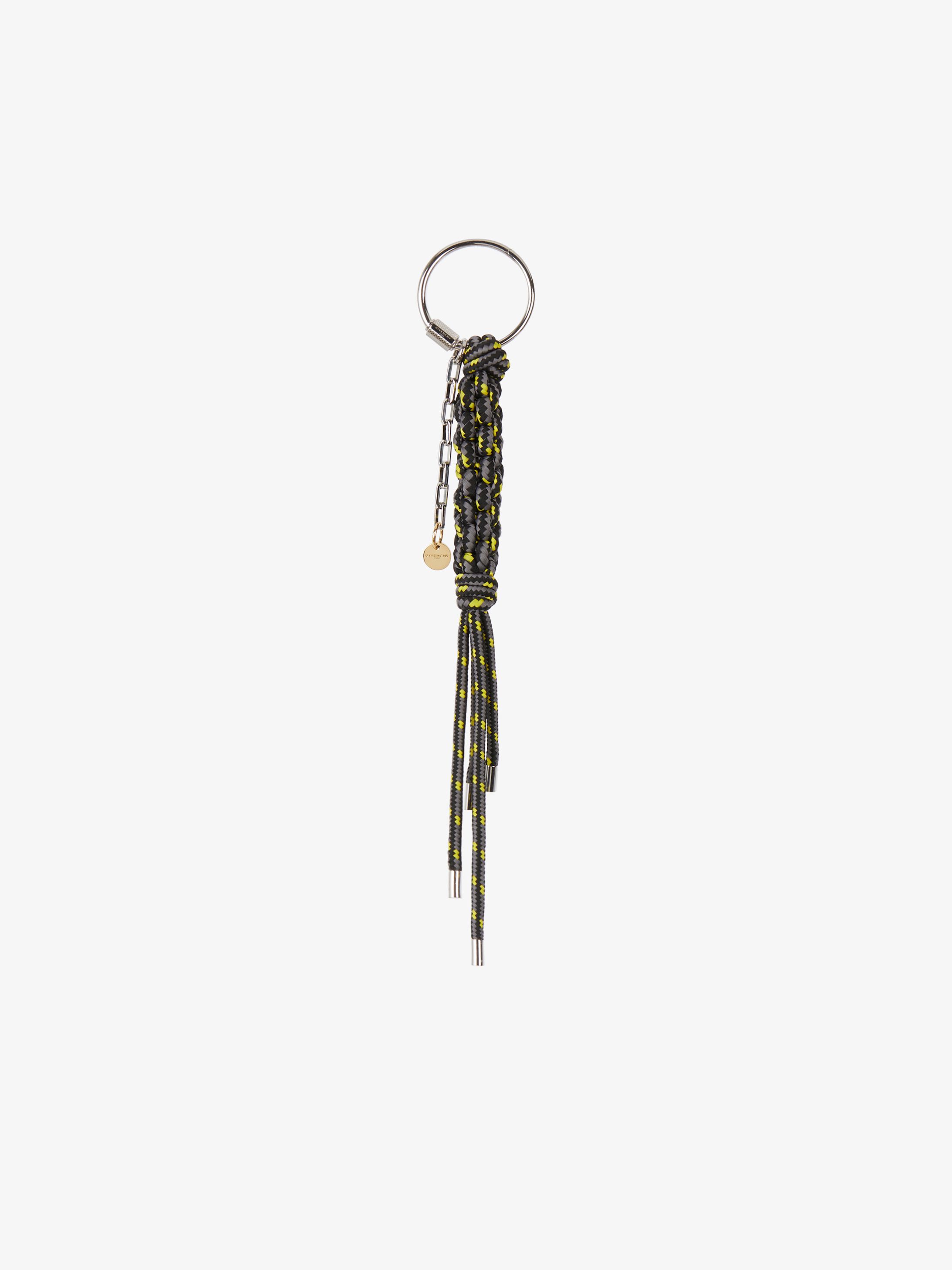 Friendship bracelet keyring with cord