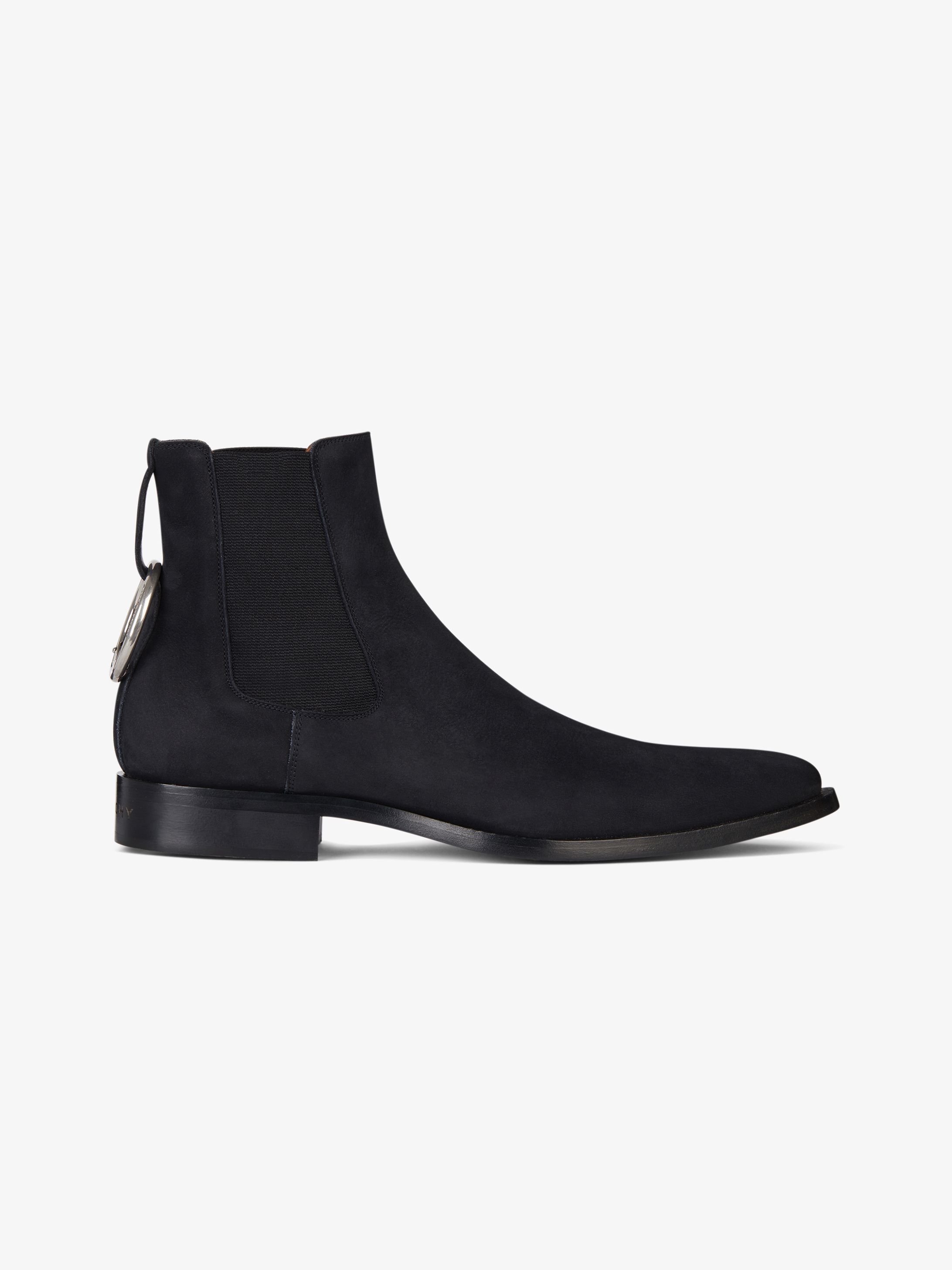 Dallas chelsea boots in nubuck with ring
