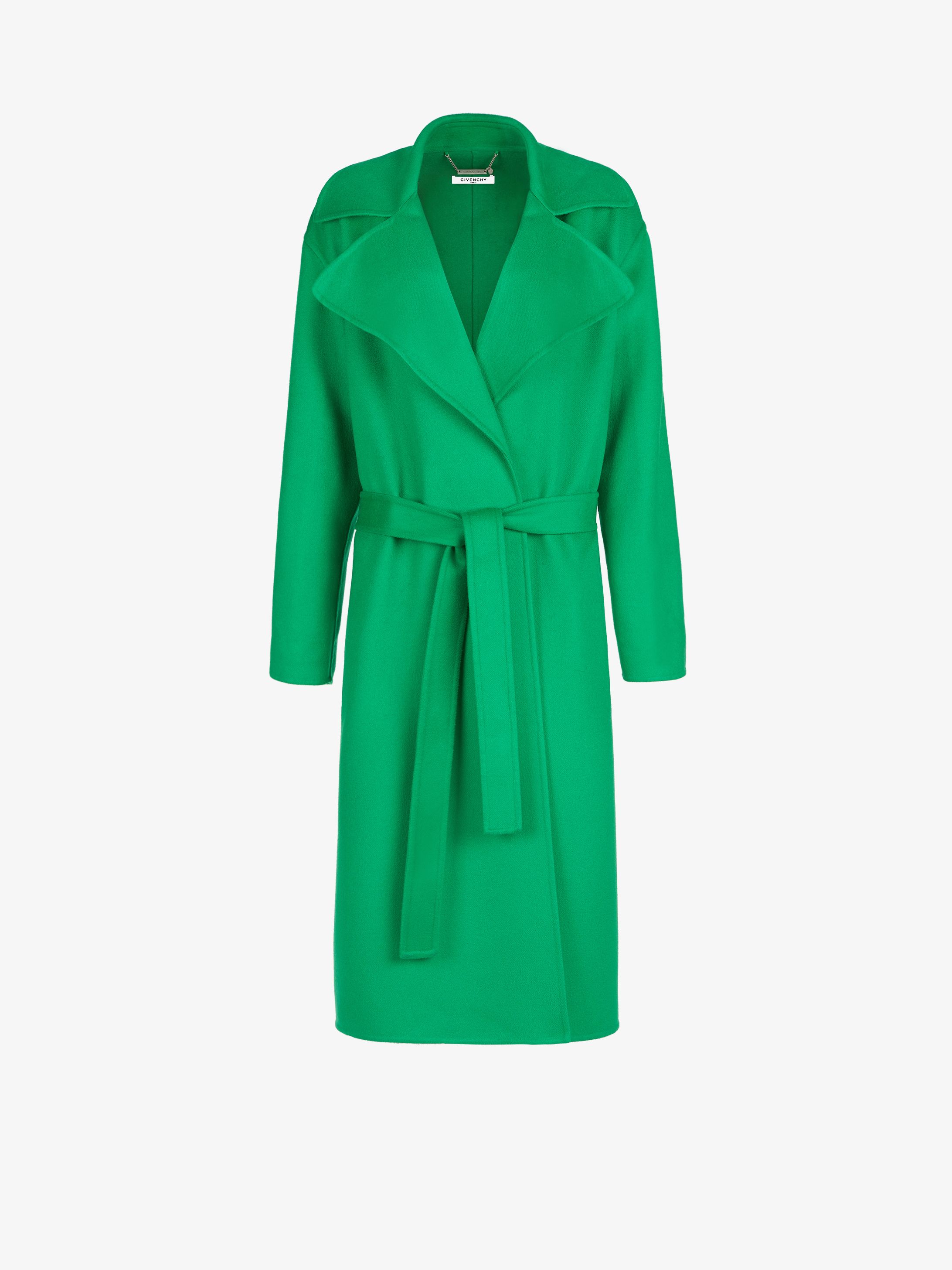 Oversized soft coat in cashmere