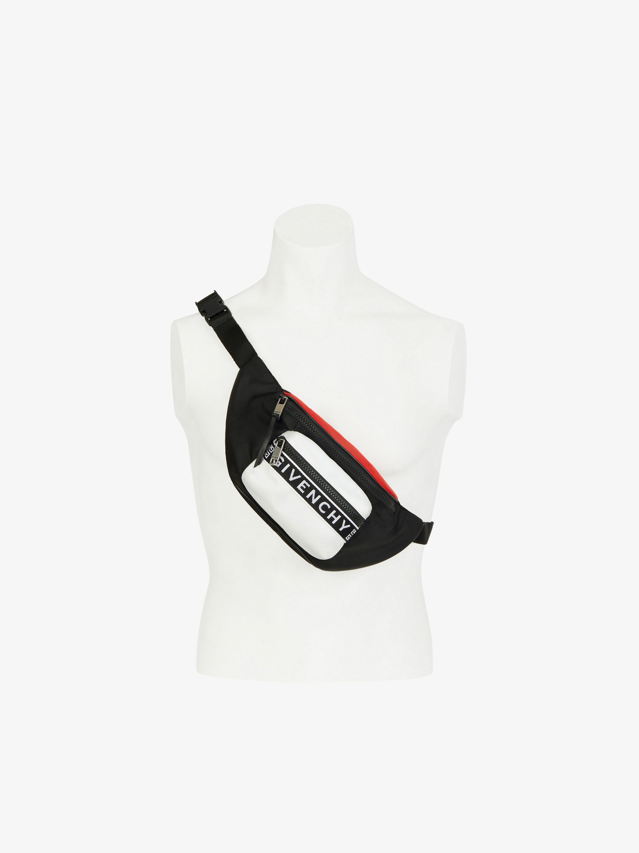 GIVENCHY 4G webbing tricolor bum bag