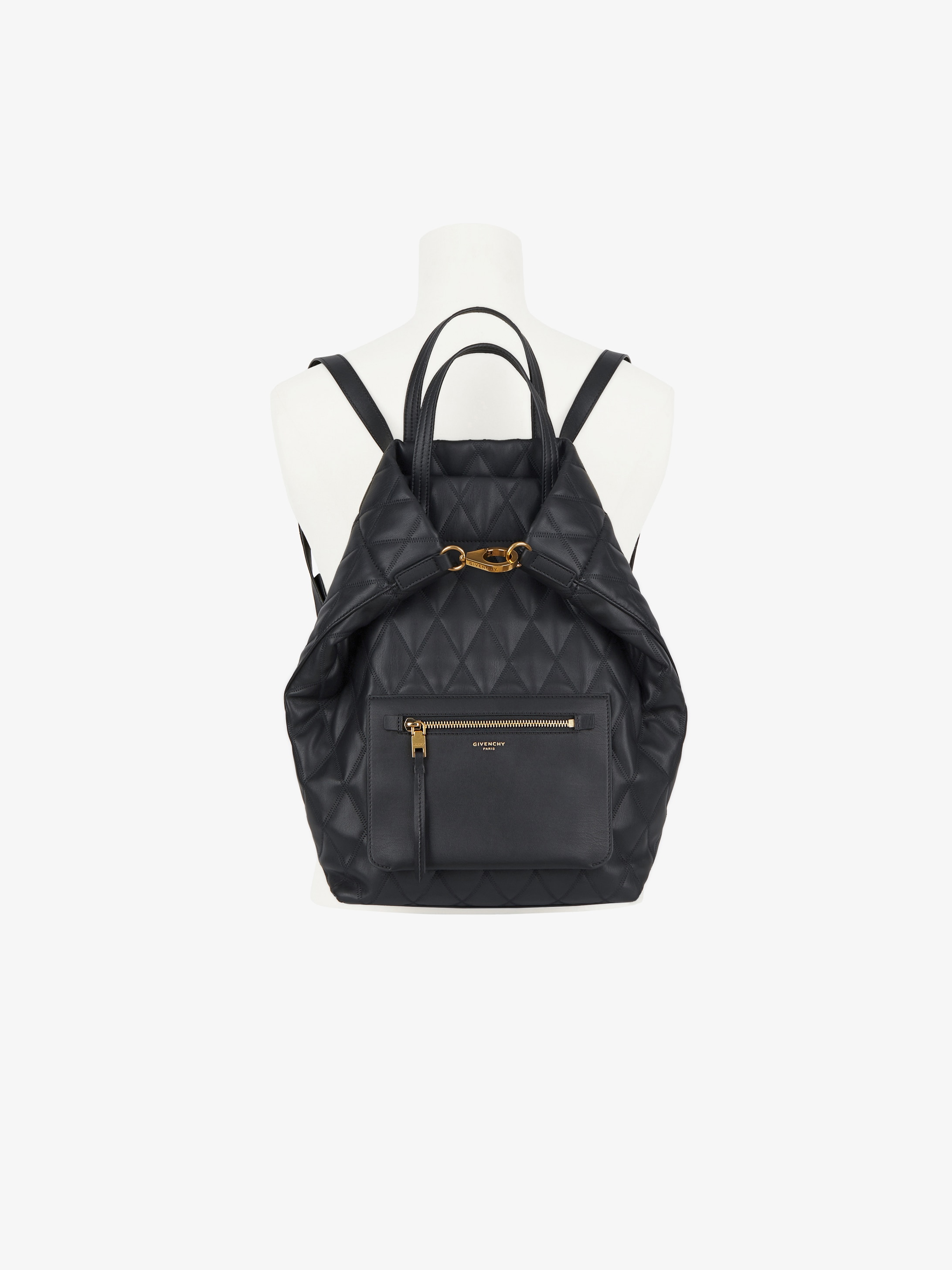 Duo backpack / Tote bag in quilted canvas